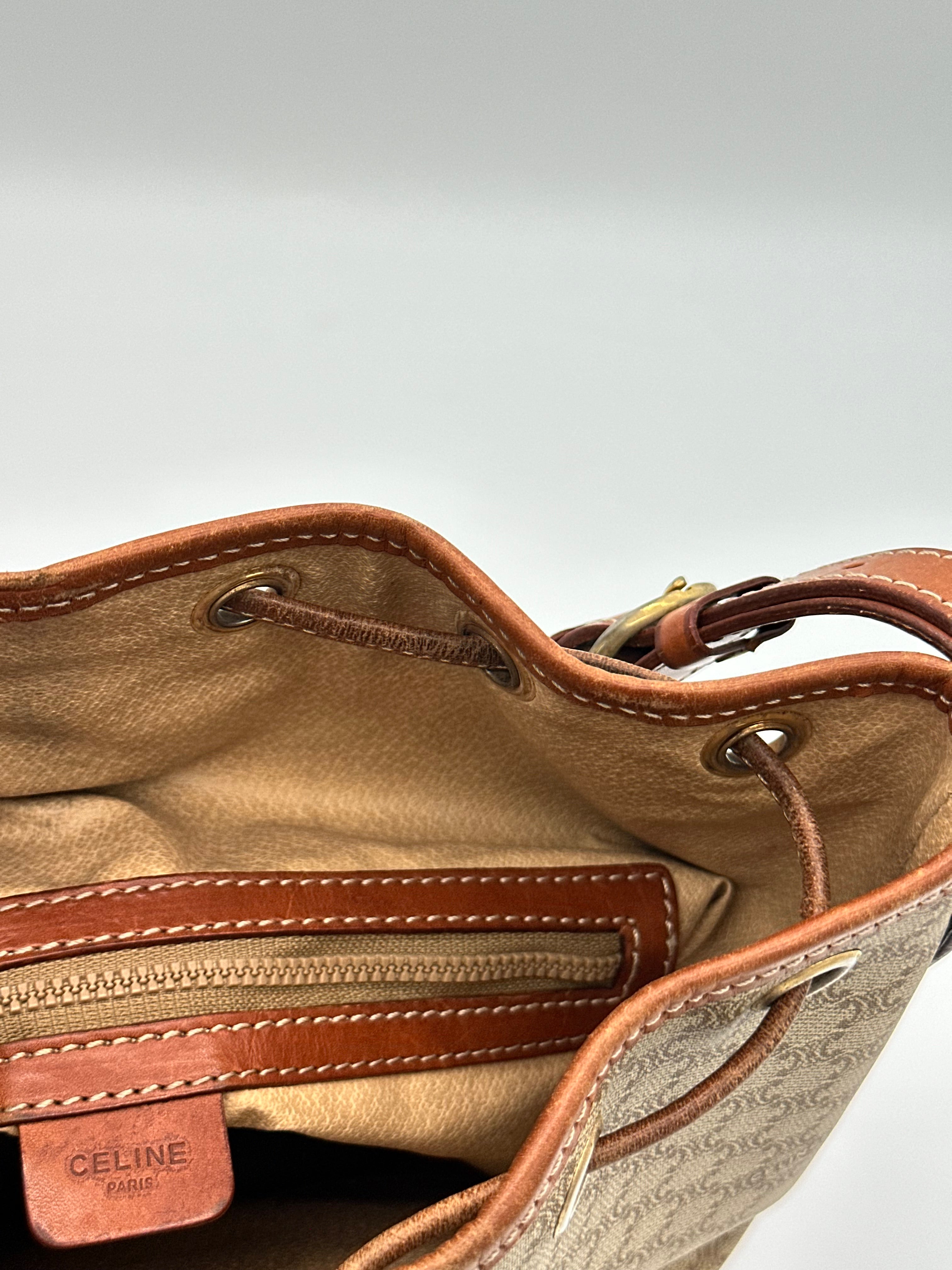 Céline Macadam Bucket Bag