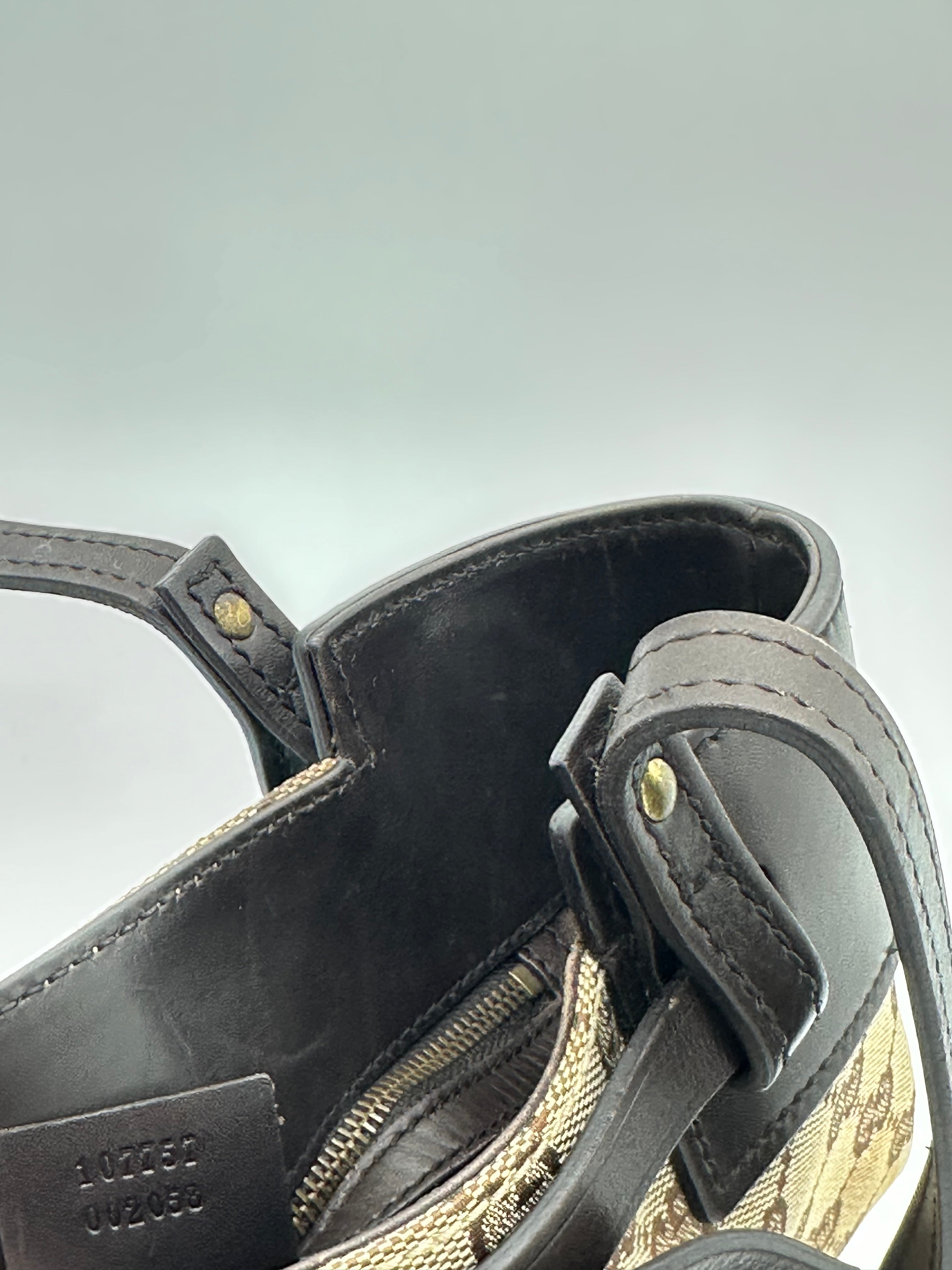 Gucci Canvas Belted Tote Bag