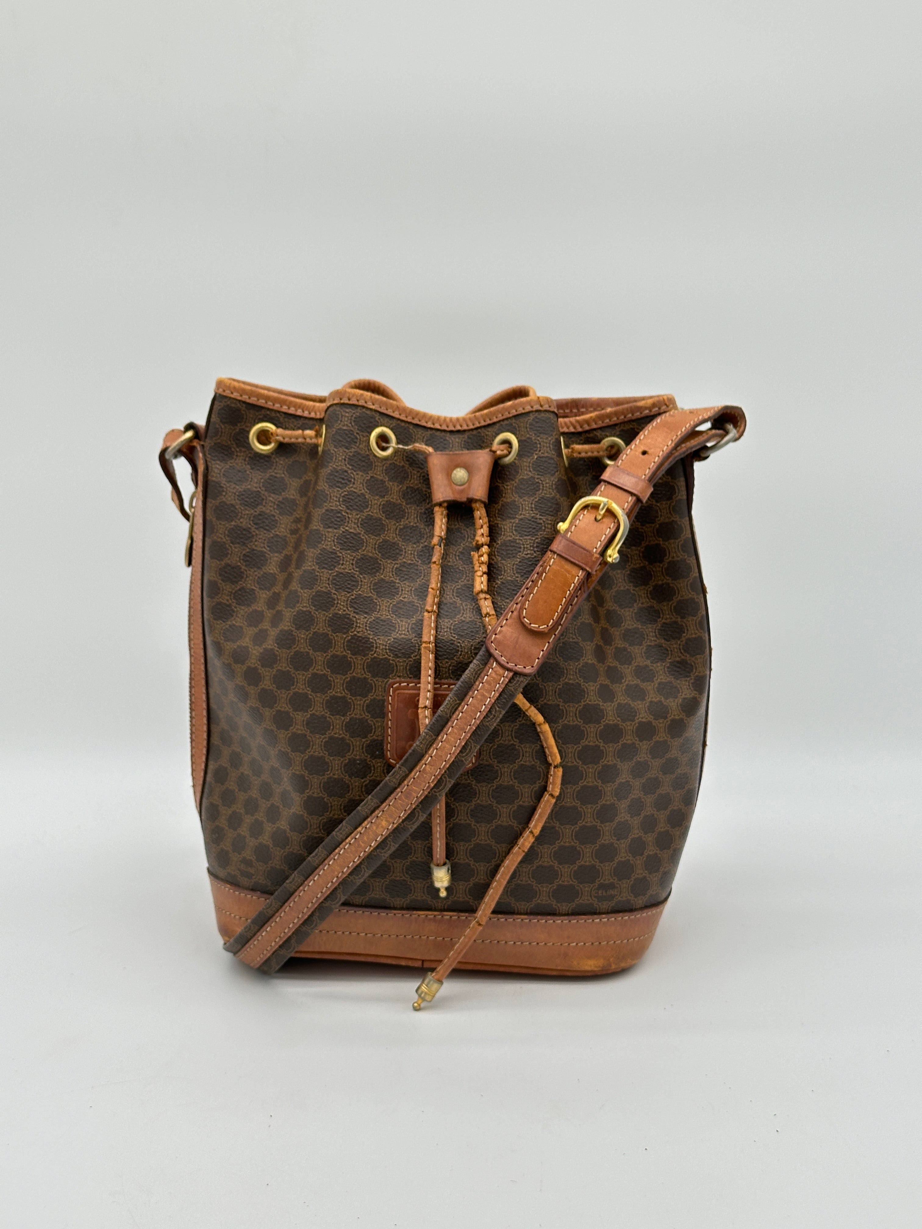 Céline Macadam Bucket Bag