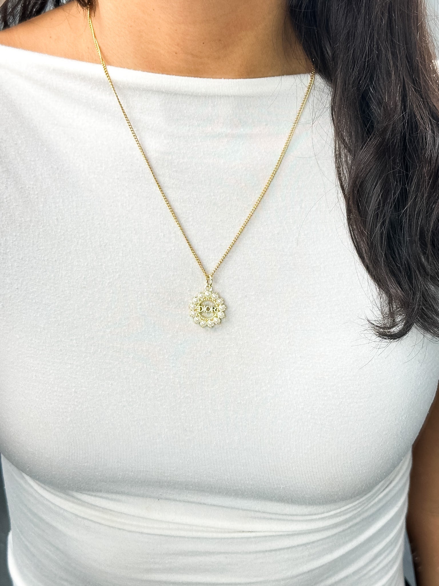 Dior Pearl Mandela Necklace