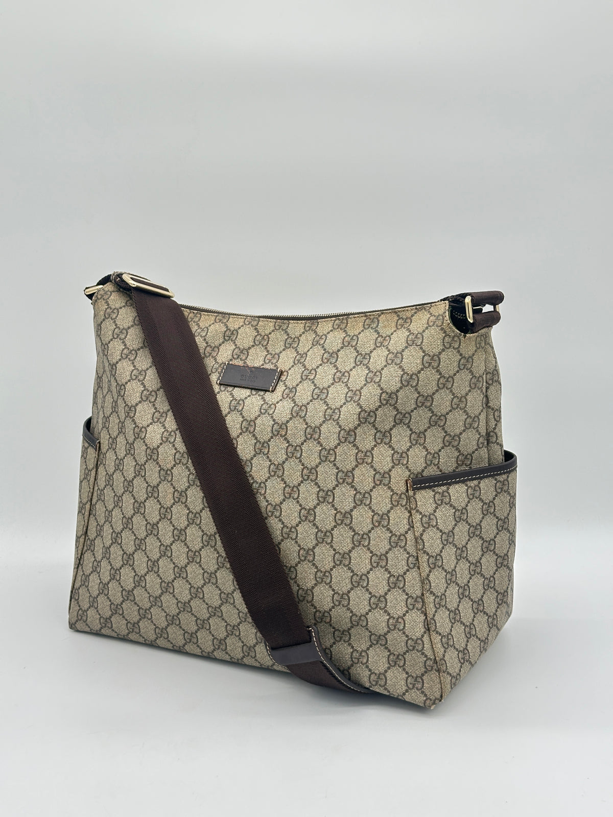 Gucci Canvas Diaper Bag
