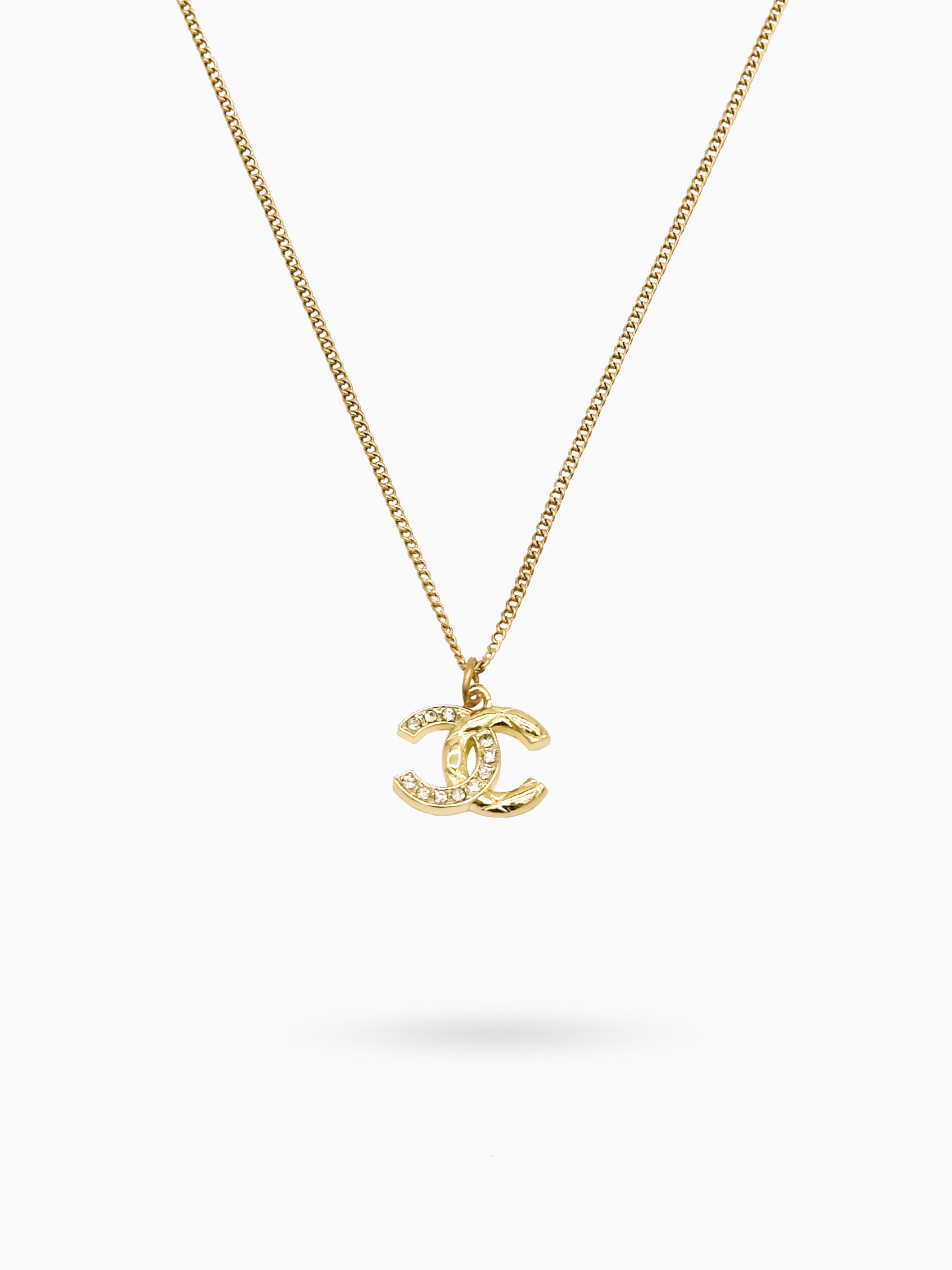 Chanel Matelassé Strass Necklace