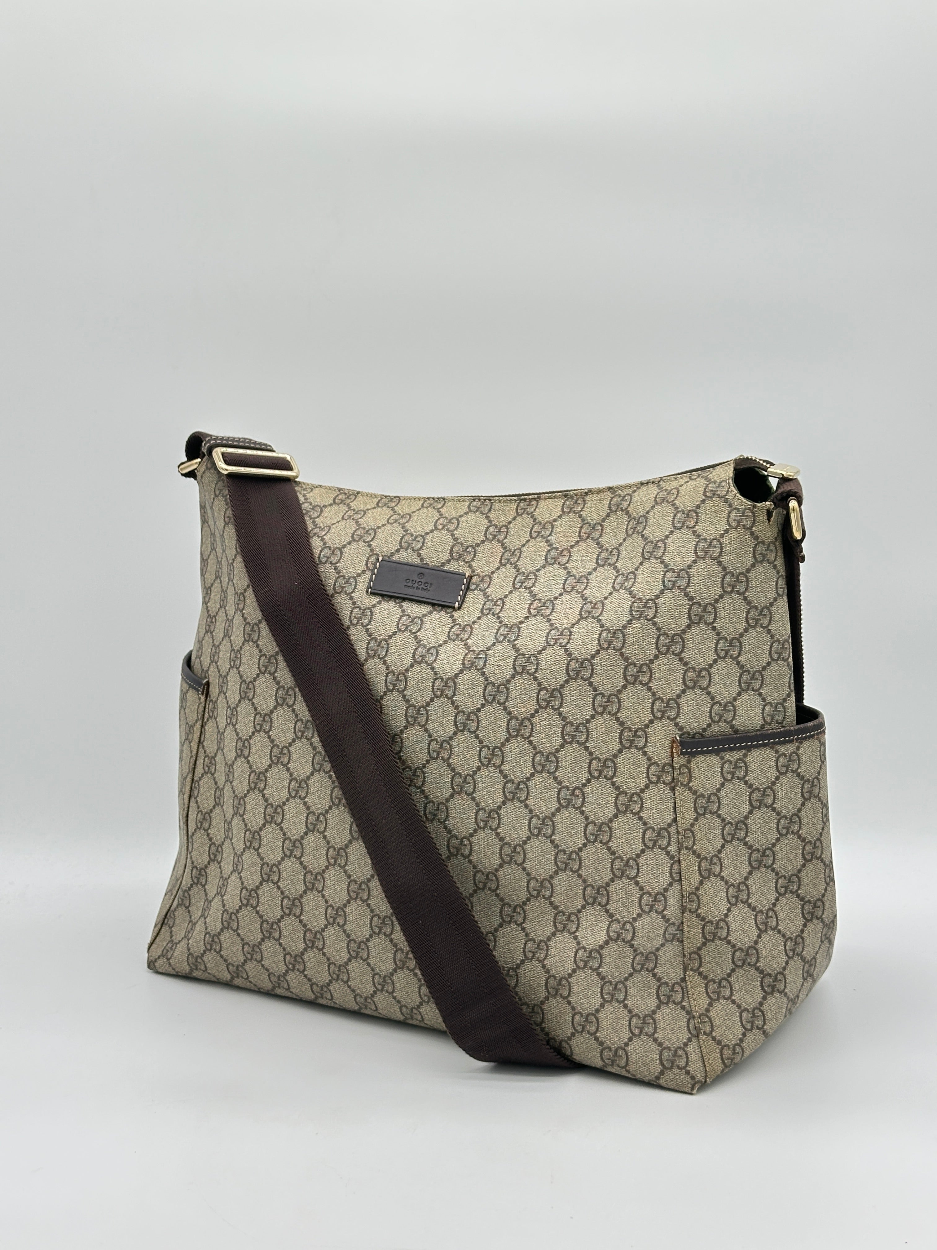 Gucci Canvas Diaper Bag