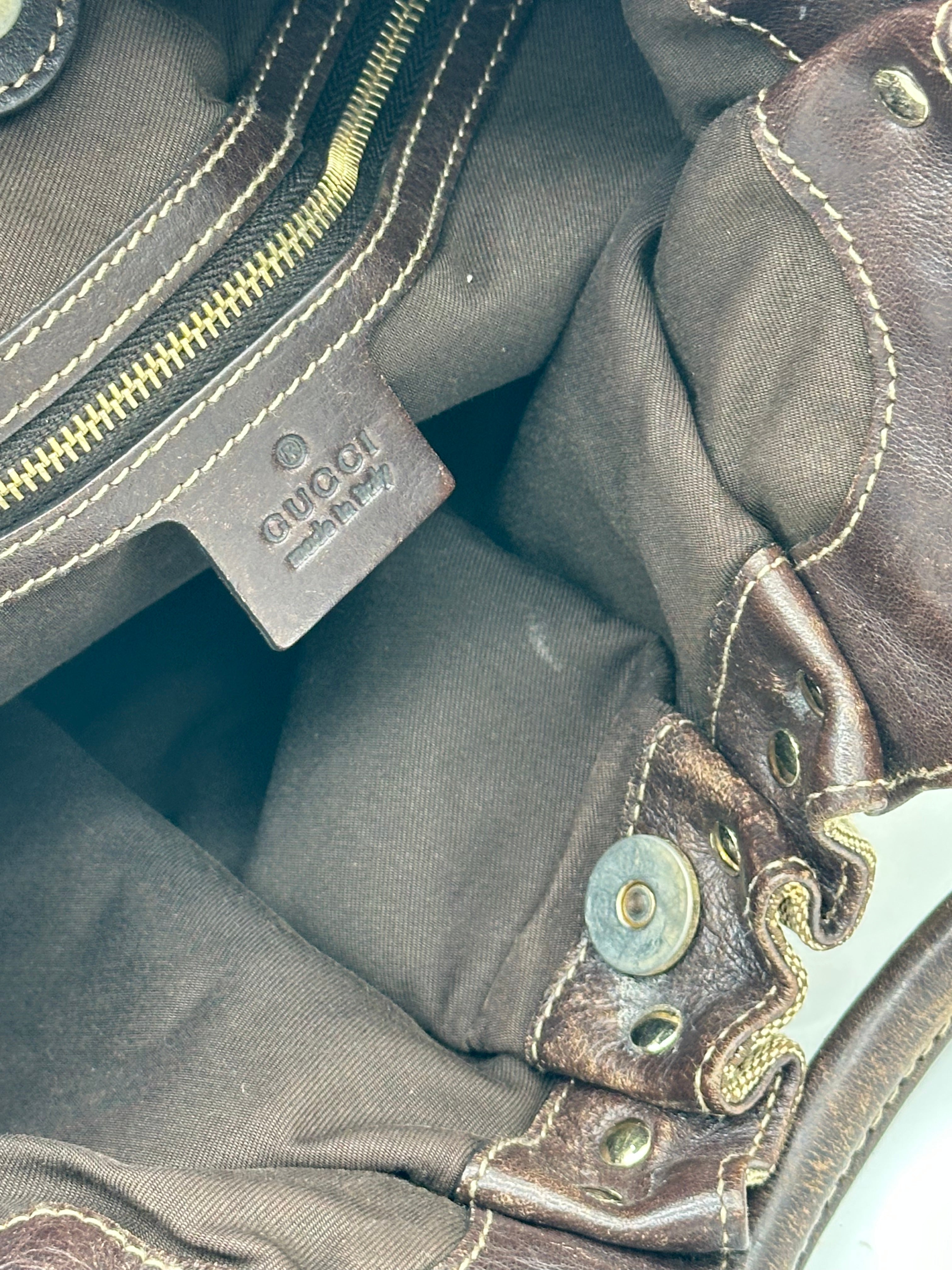 Gucci Studded Pelham Hobo