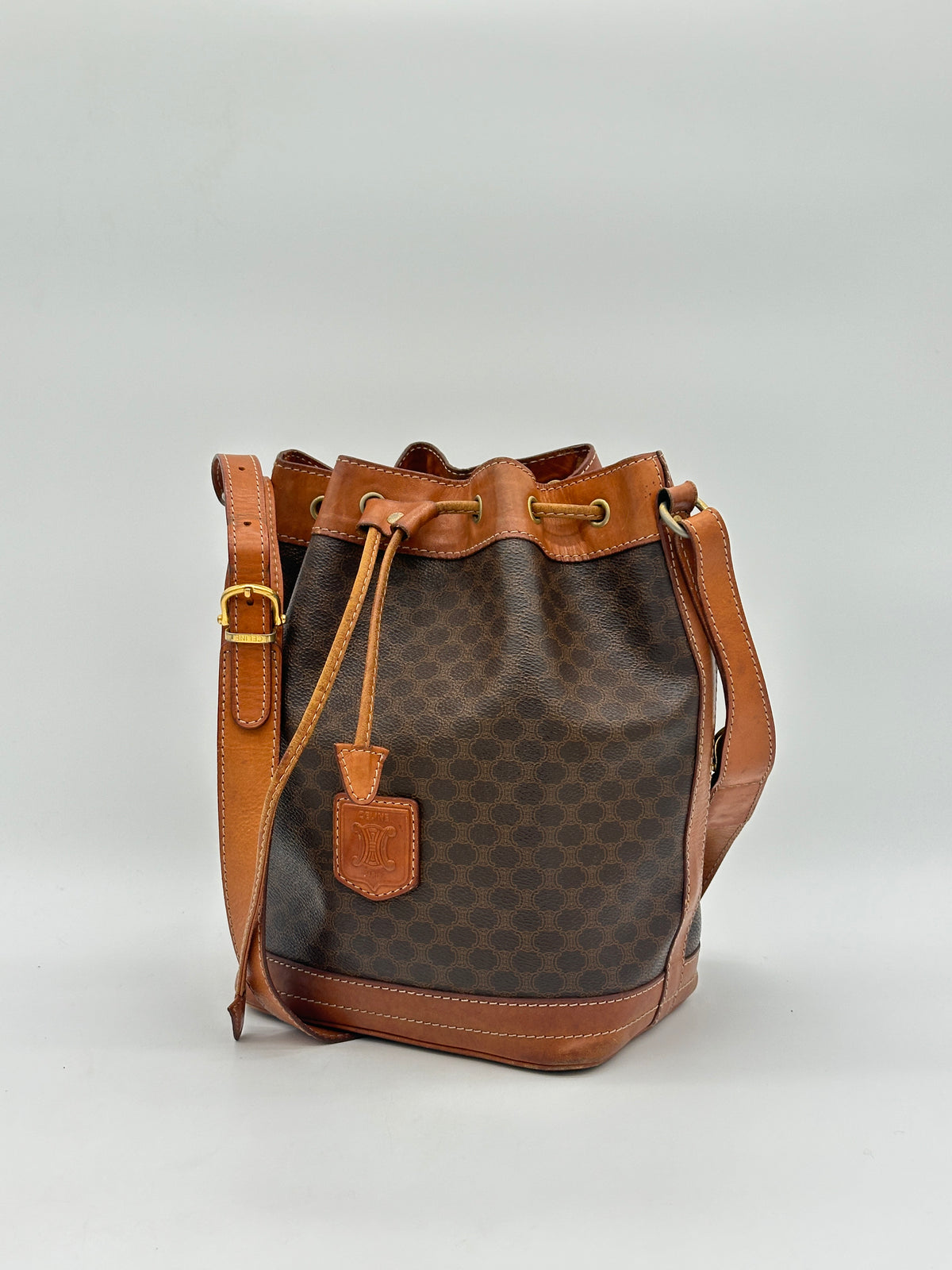 Céline Macadam Bucket Bag