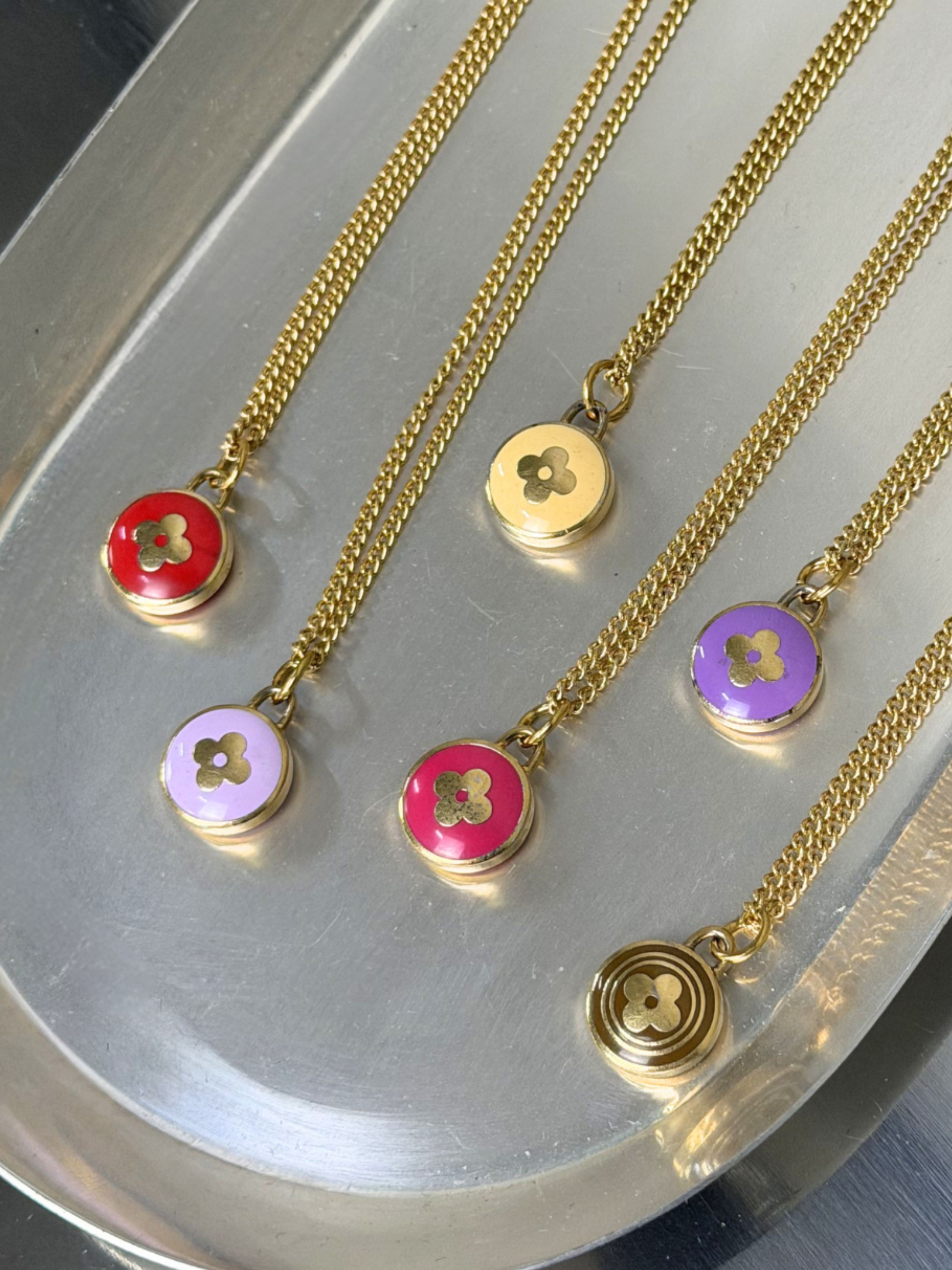Louis Vuitton Purple Bloom Necklace