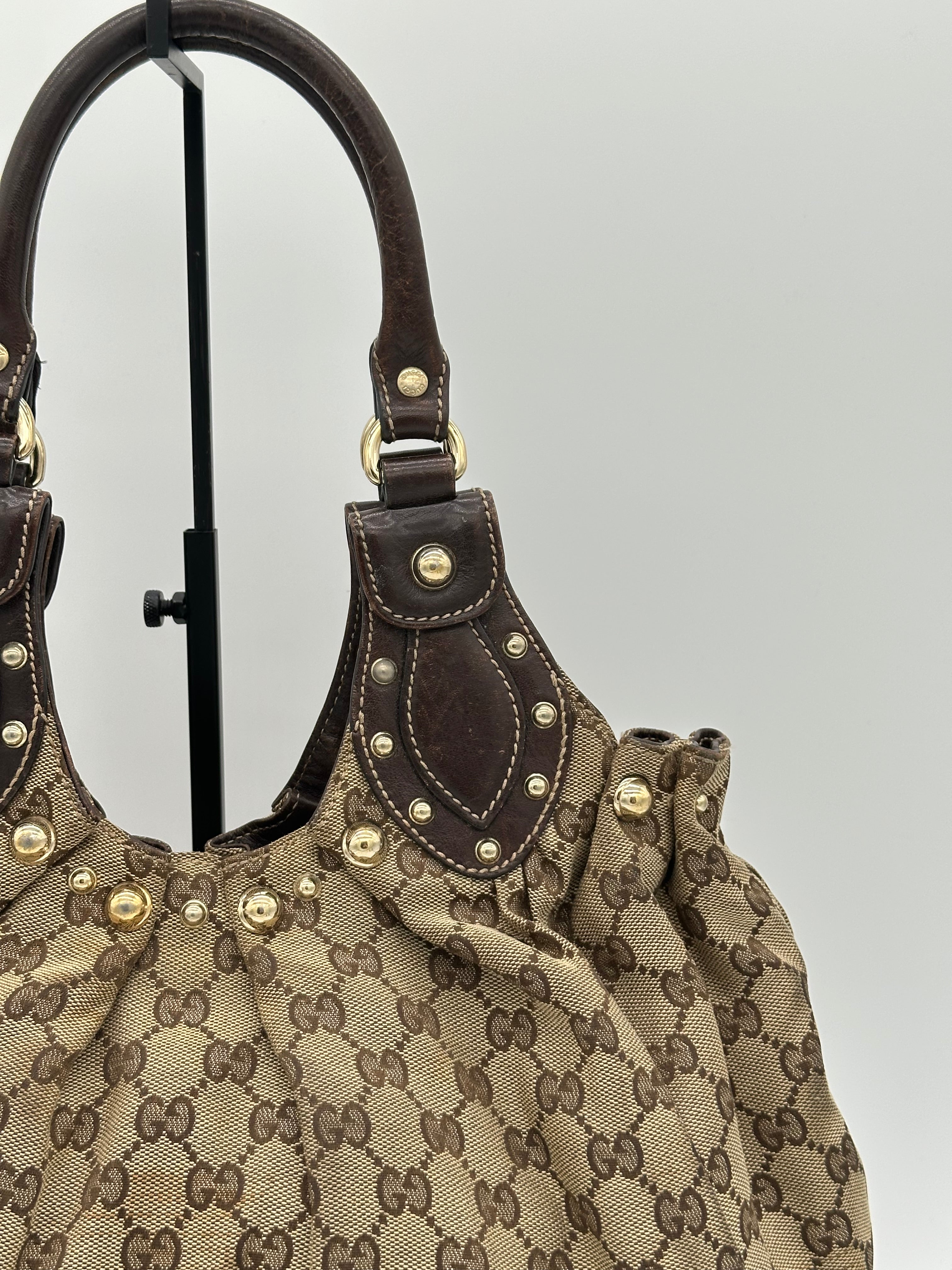 Gucci Studded Pelham Hobo
