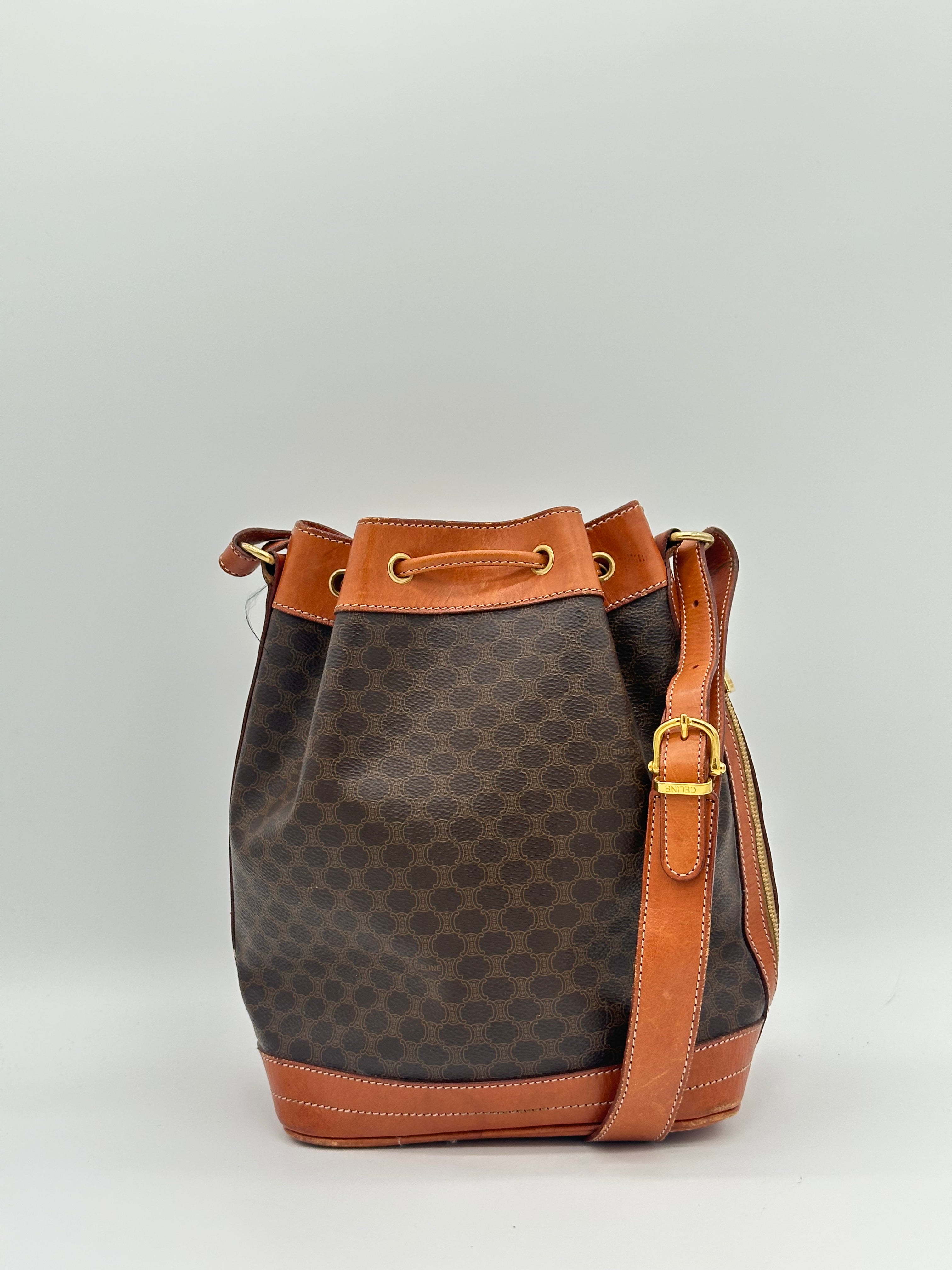 Céline Macadam Bucket Bag