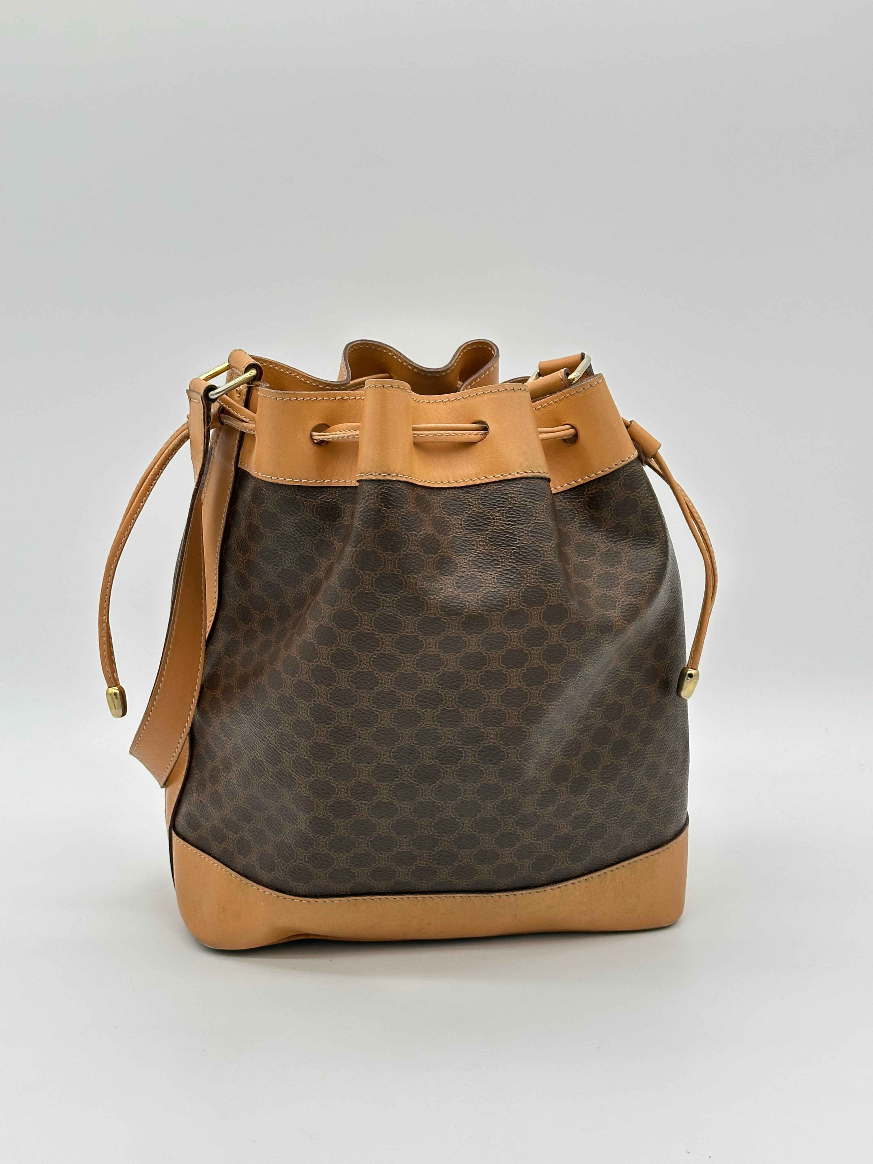 Céline Macadam Bucket Bag