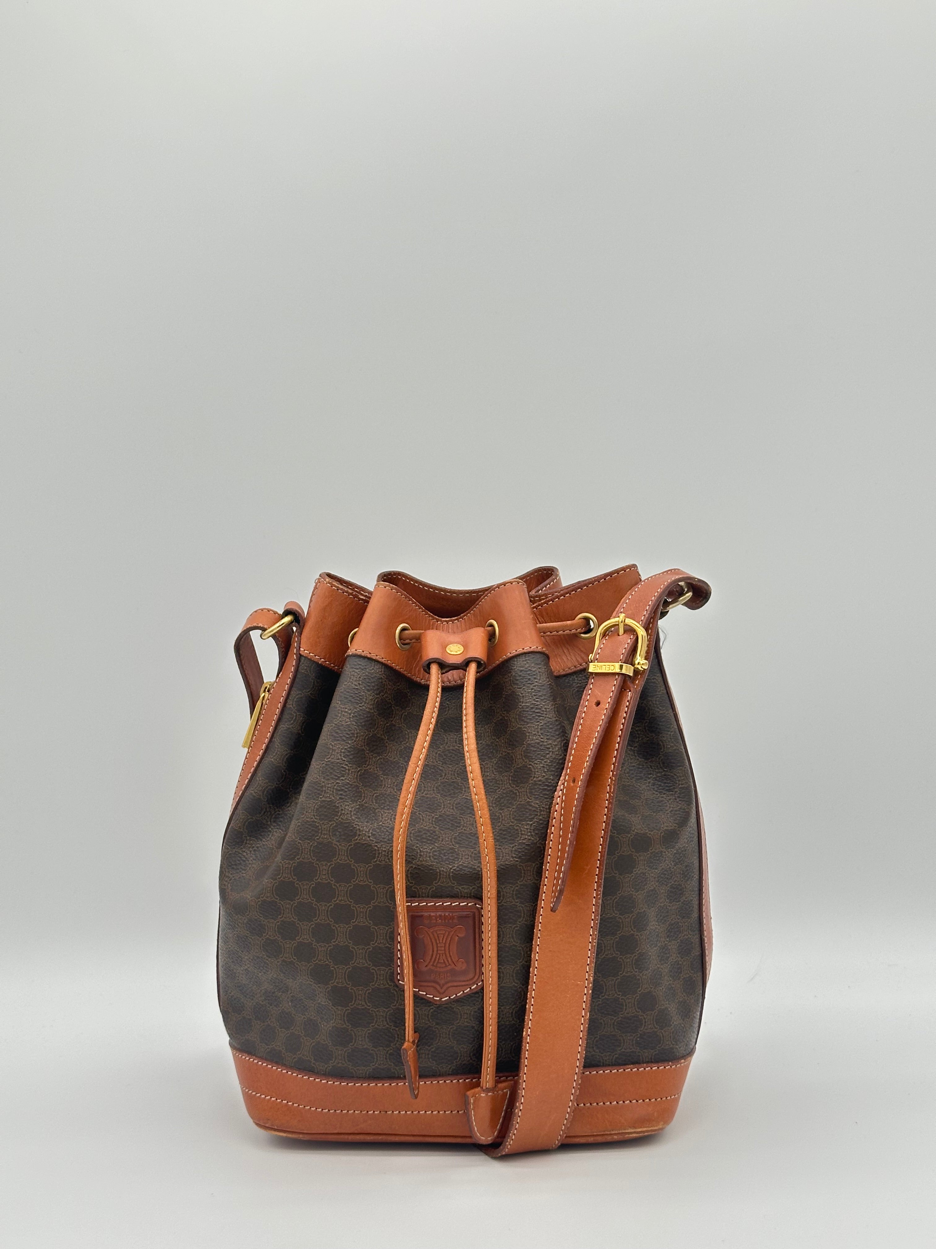 Céline Macadam Bucket Bag