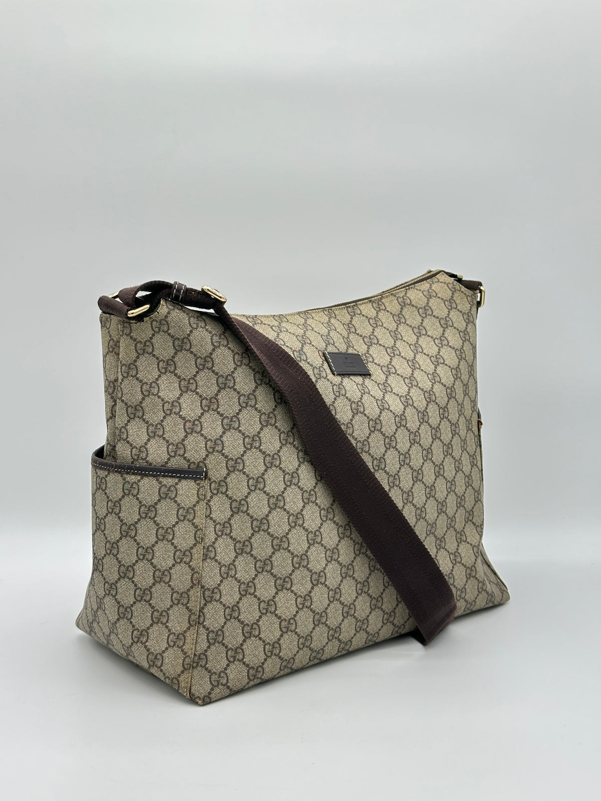 Gucci Canvas Diaper Bag