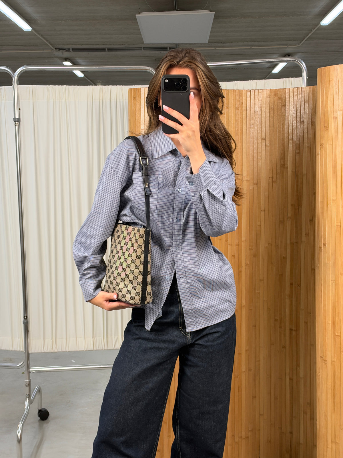 Gucci Canvas Bucket Bag