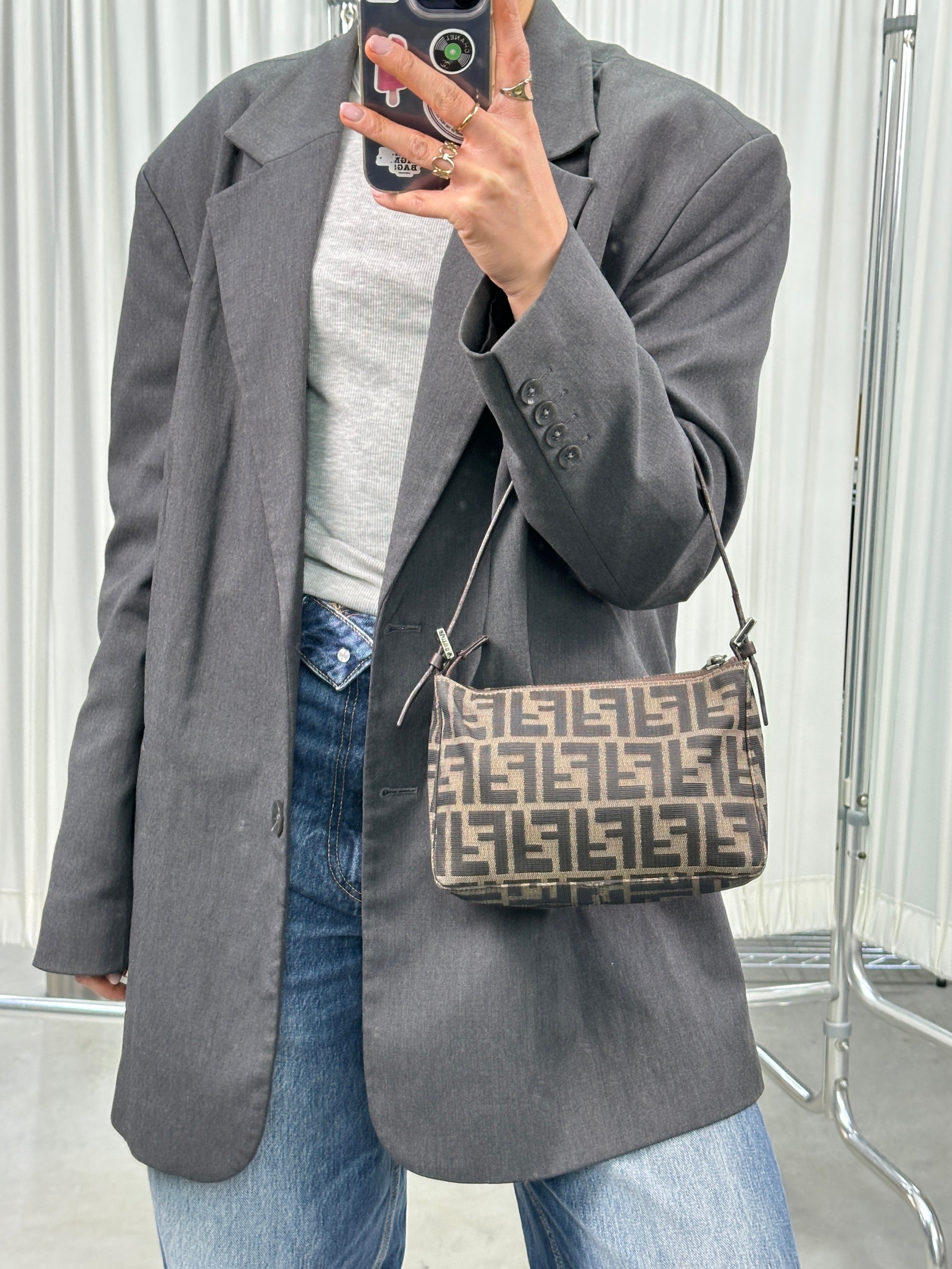 Fendi Zucca Canvas Pochette
