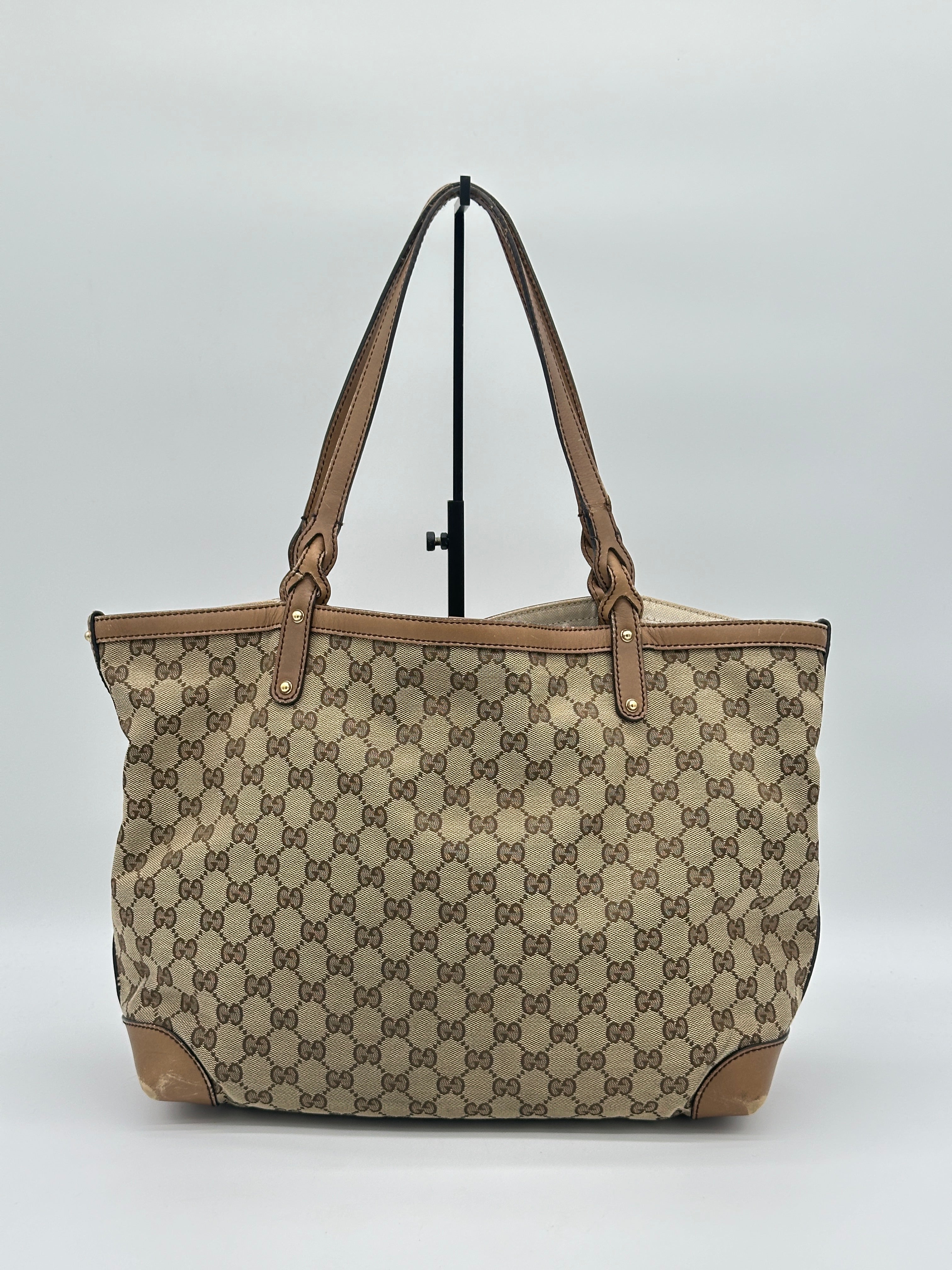 Gucci Craft Canvas Tote Bag