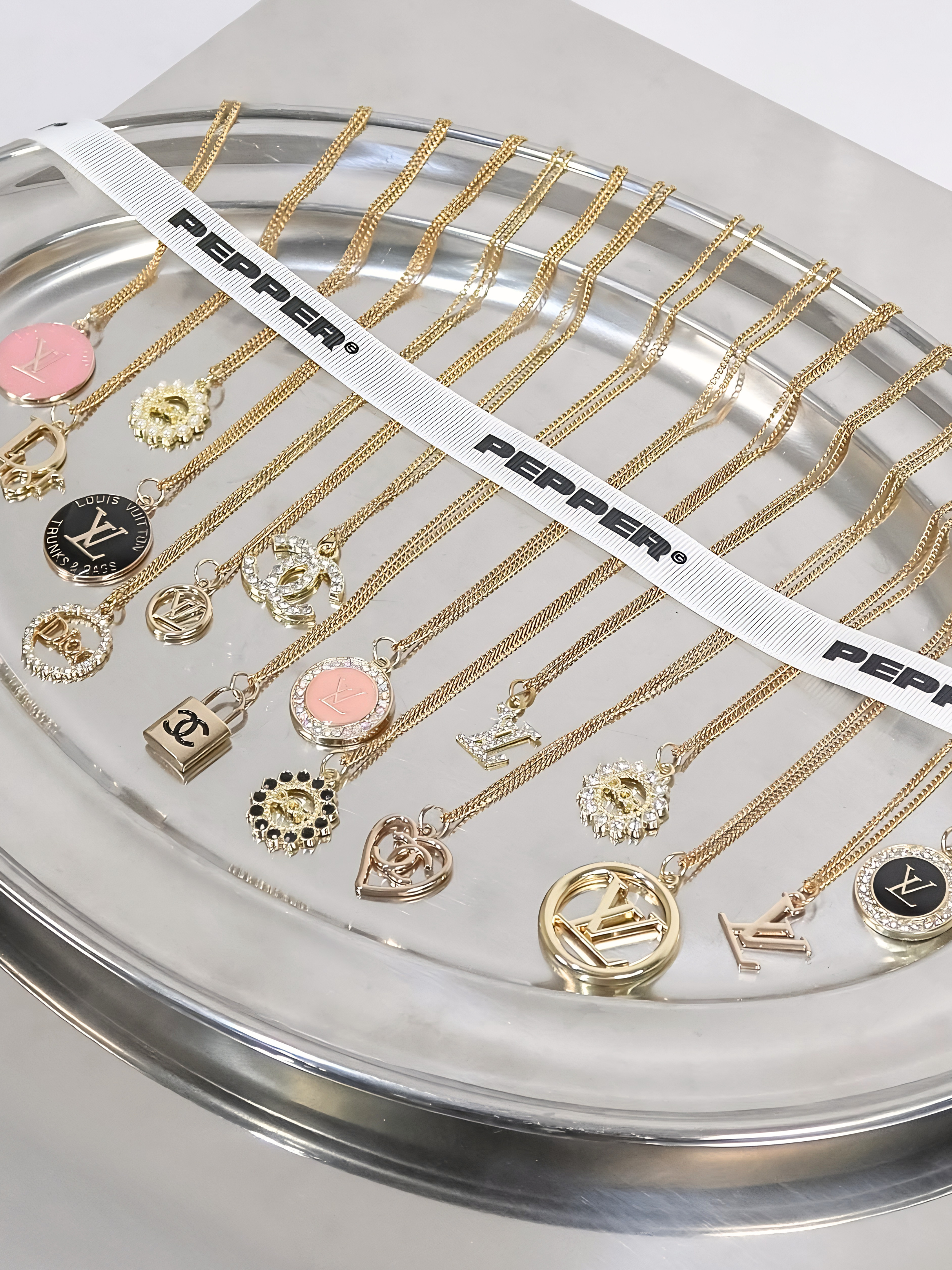 Chanel CC Heart Necklace