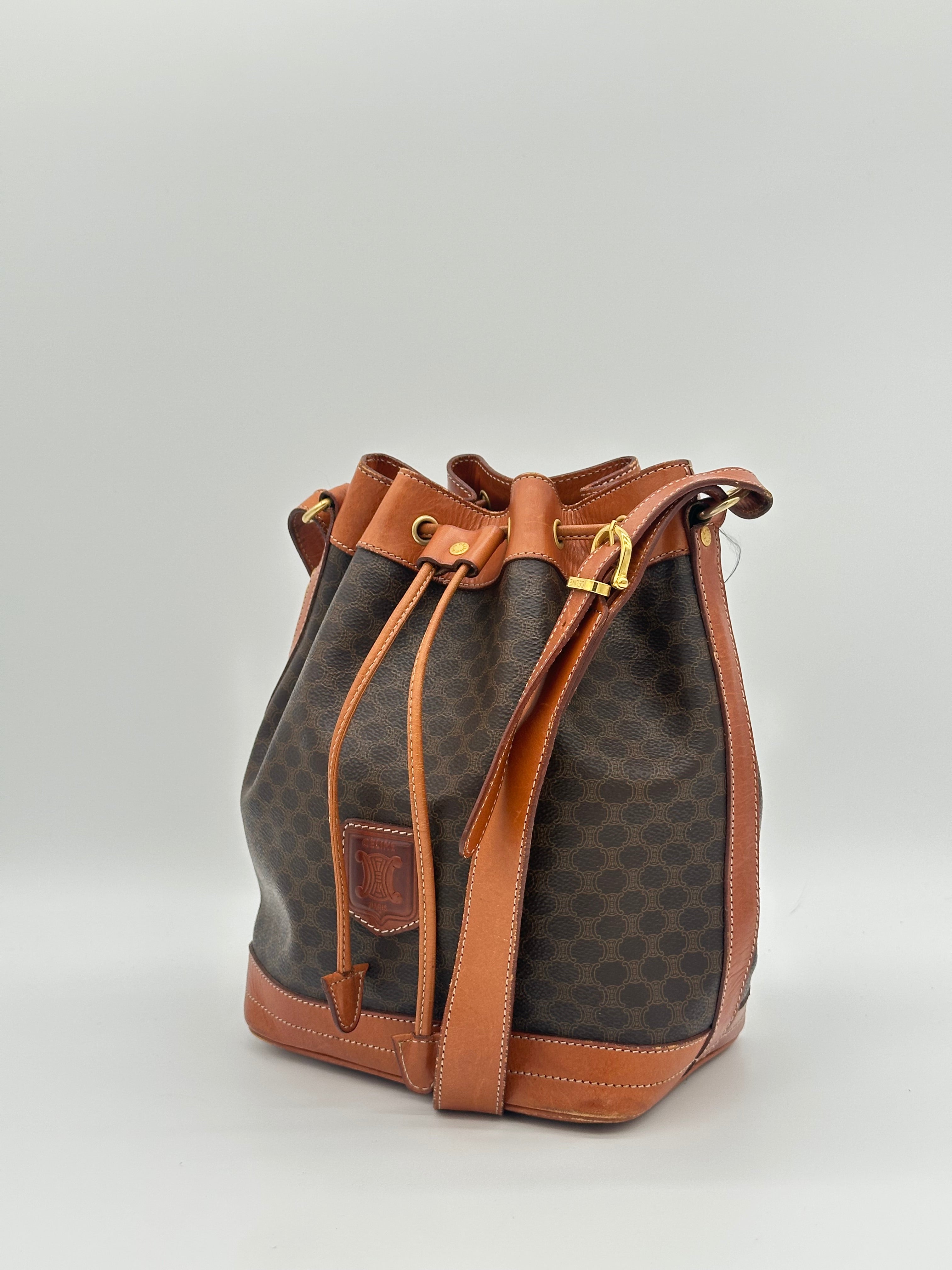 Céline Macadam Bucket Bag