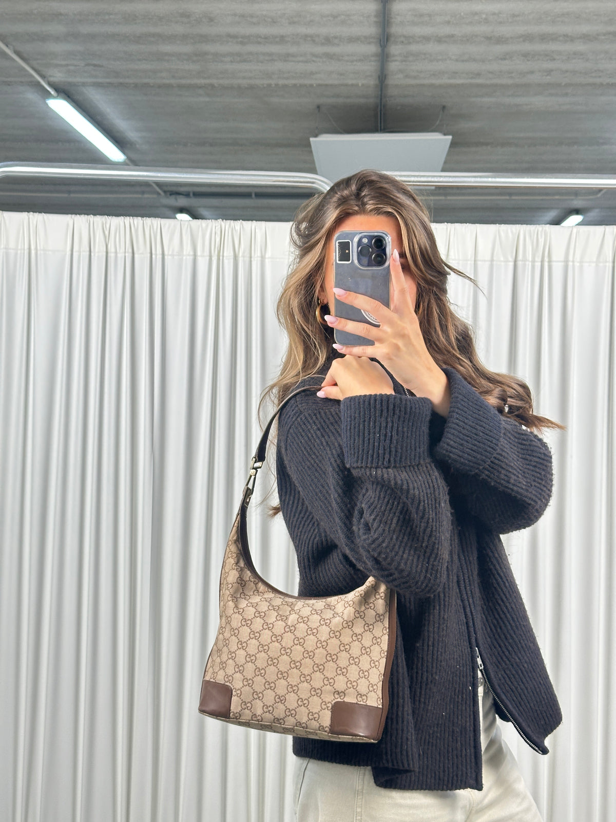 Gucci Canvas Hobo