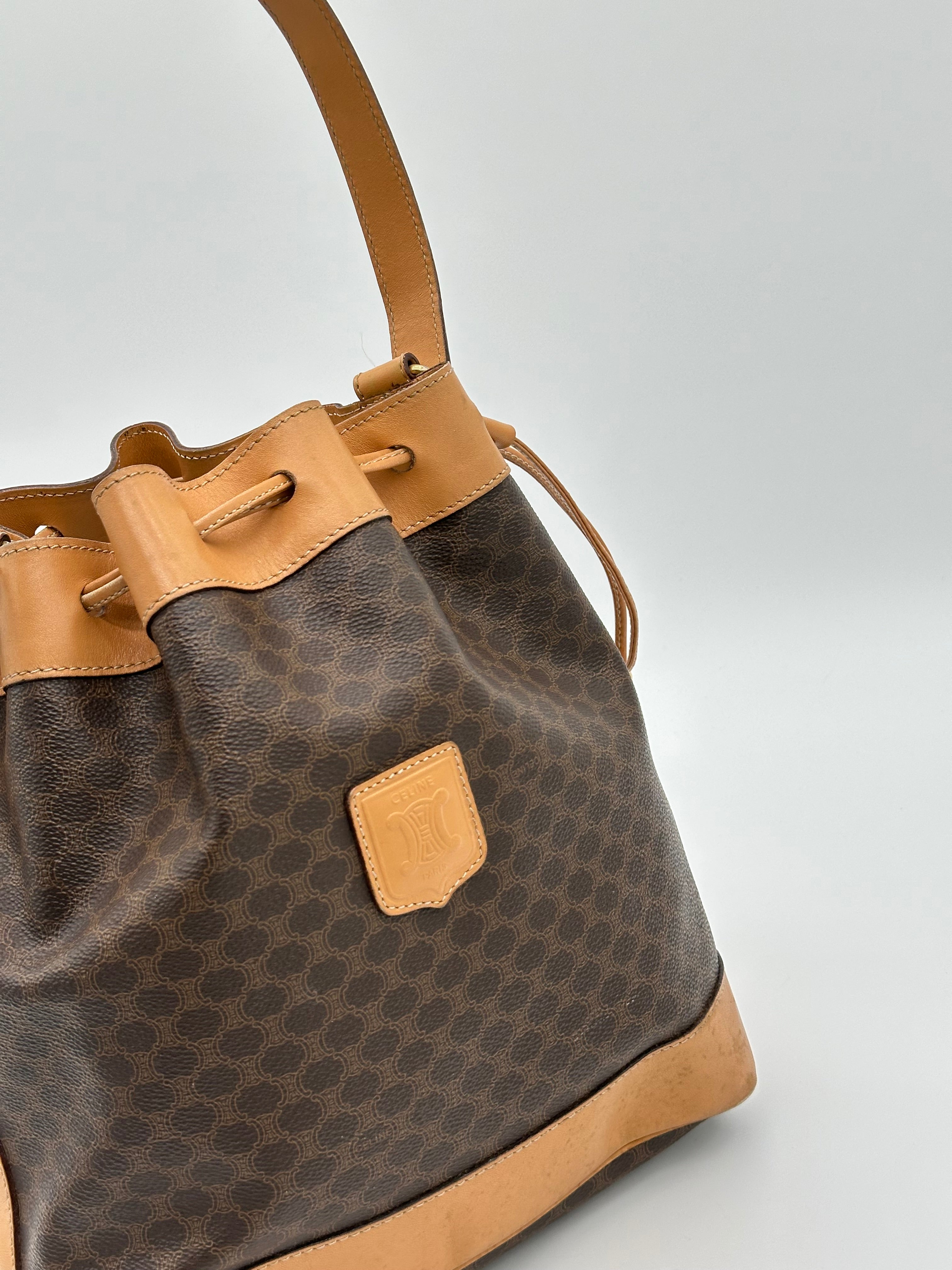Céline Macadam Bucket Bag