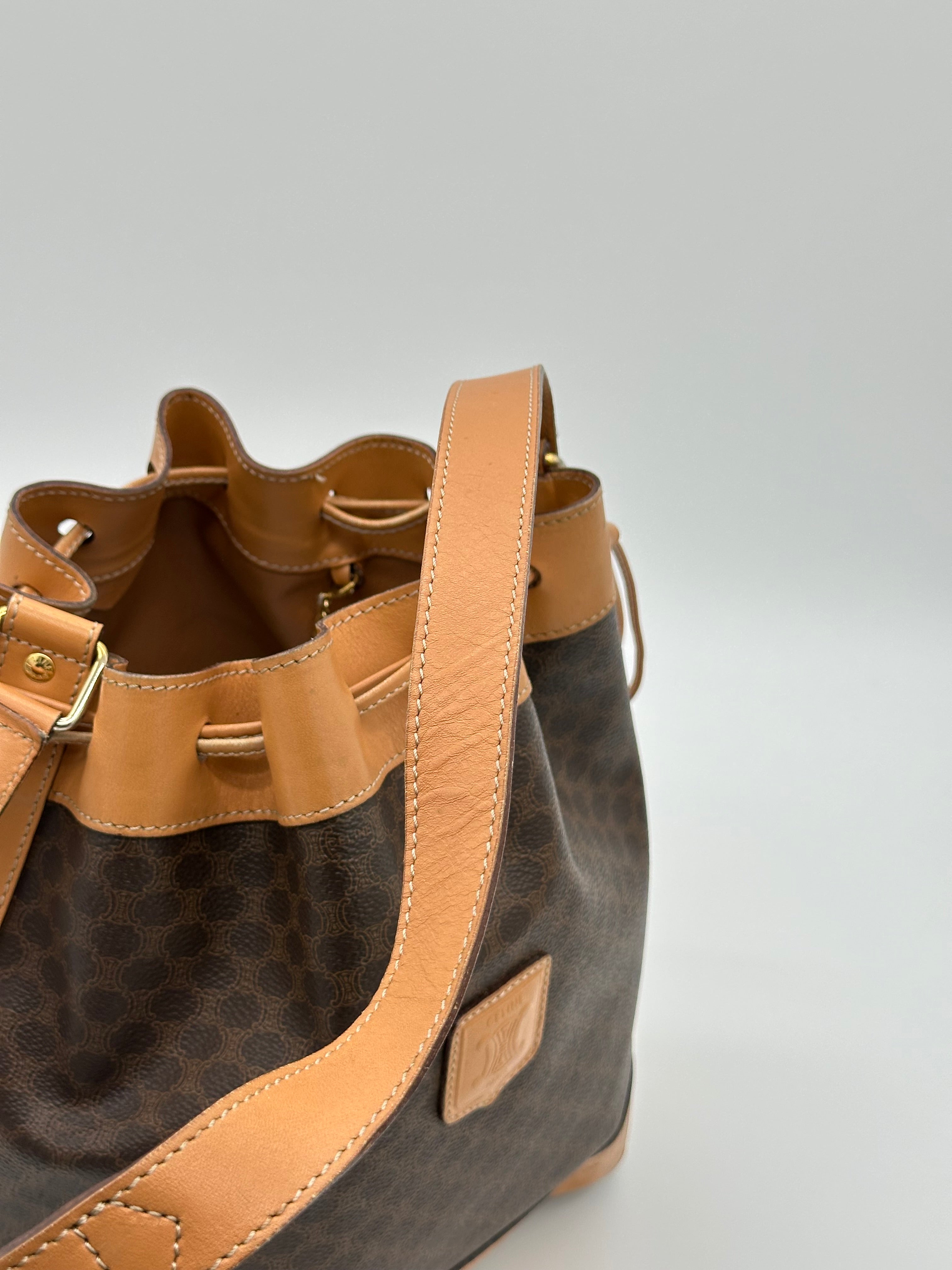 Céline Macadam Bucket Bag