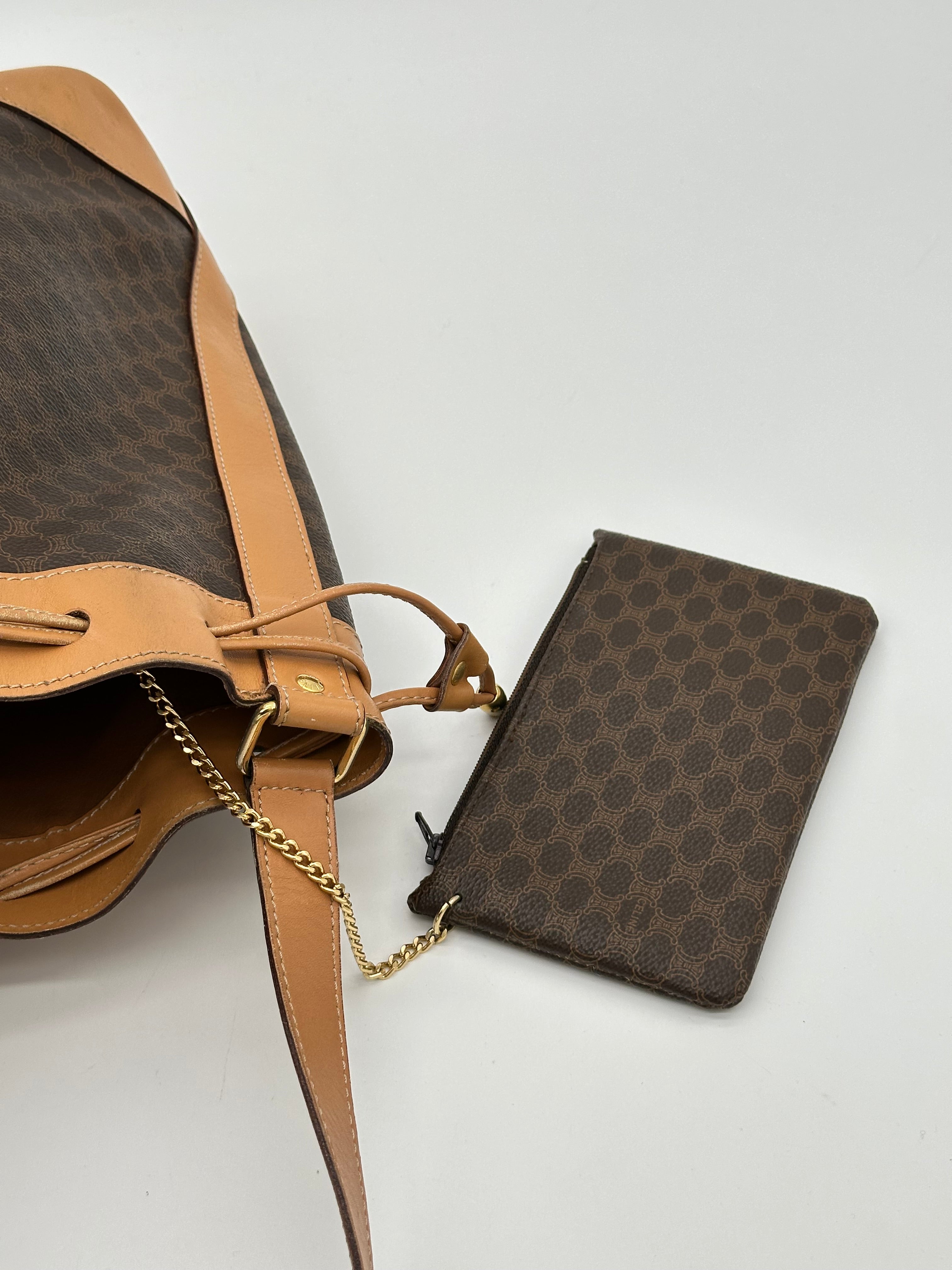 Céline Macadam Bucket Bag