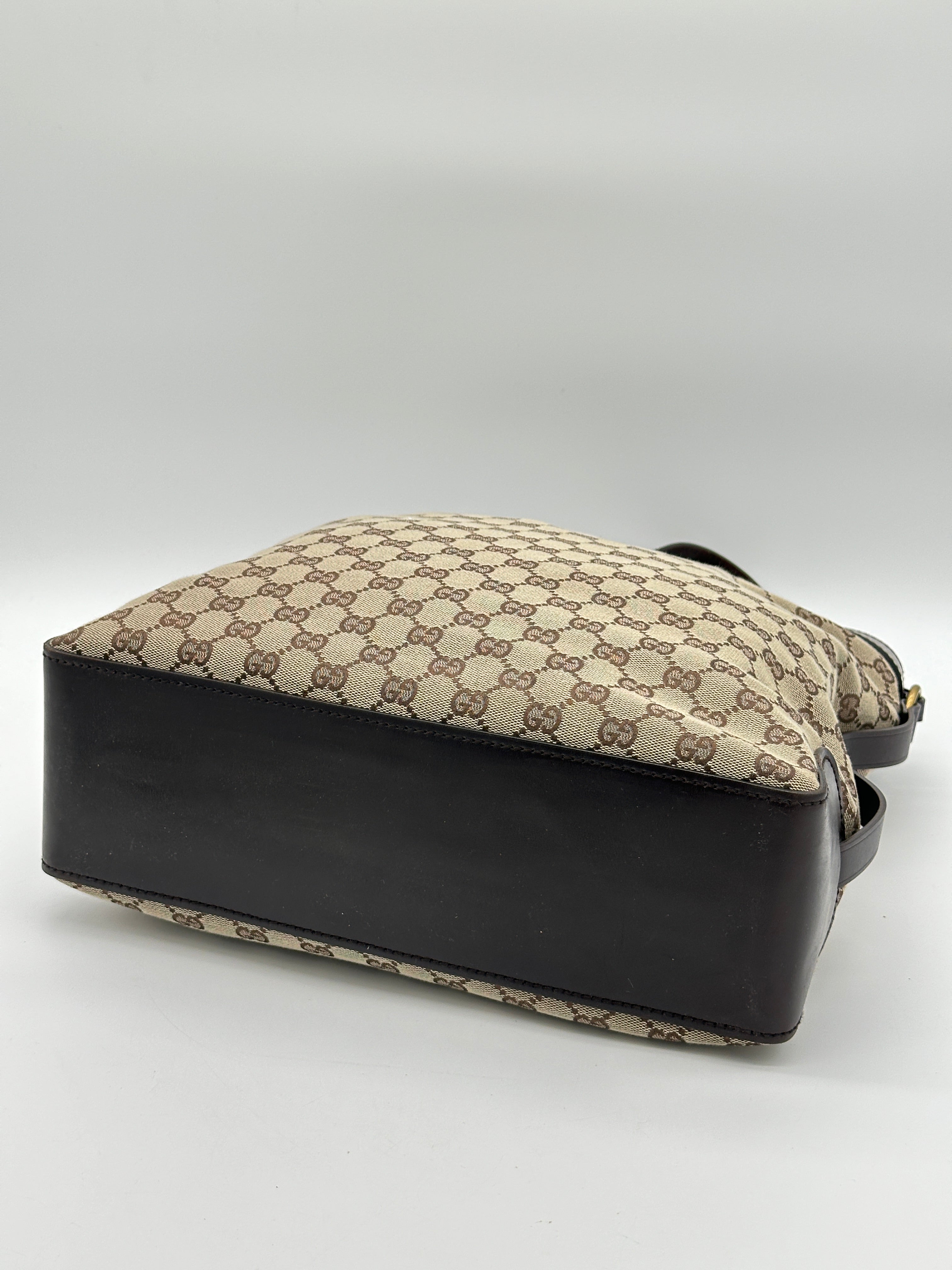 Gucci Canvas Belted Tote Bag