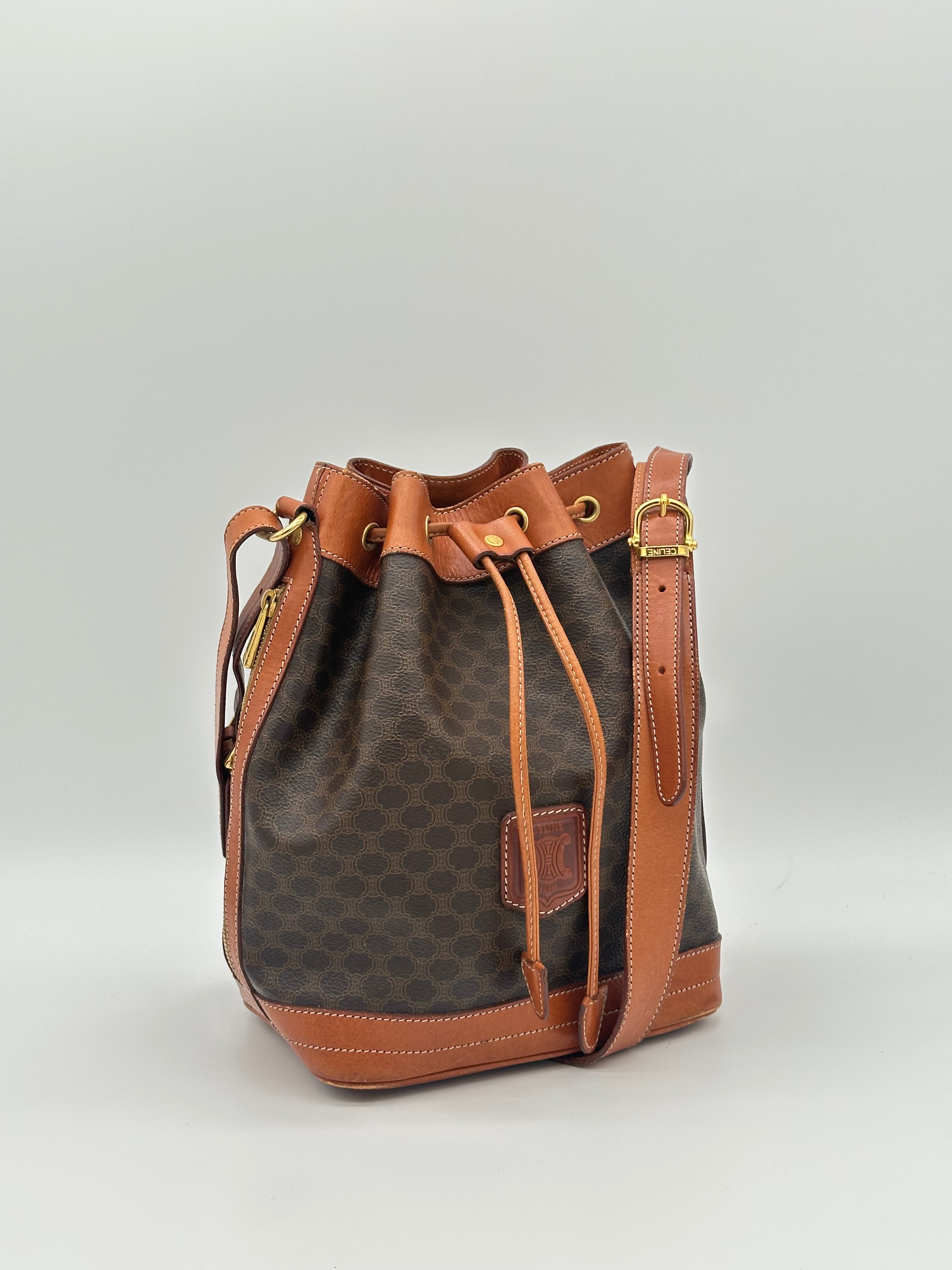 Céline Macadam Bucket Bag
