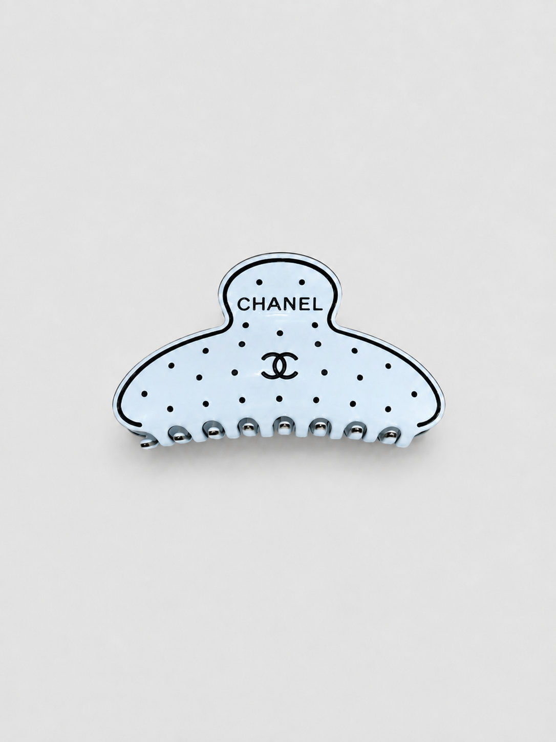 Chanel Blue Polka Dot Haarklem