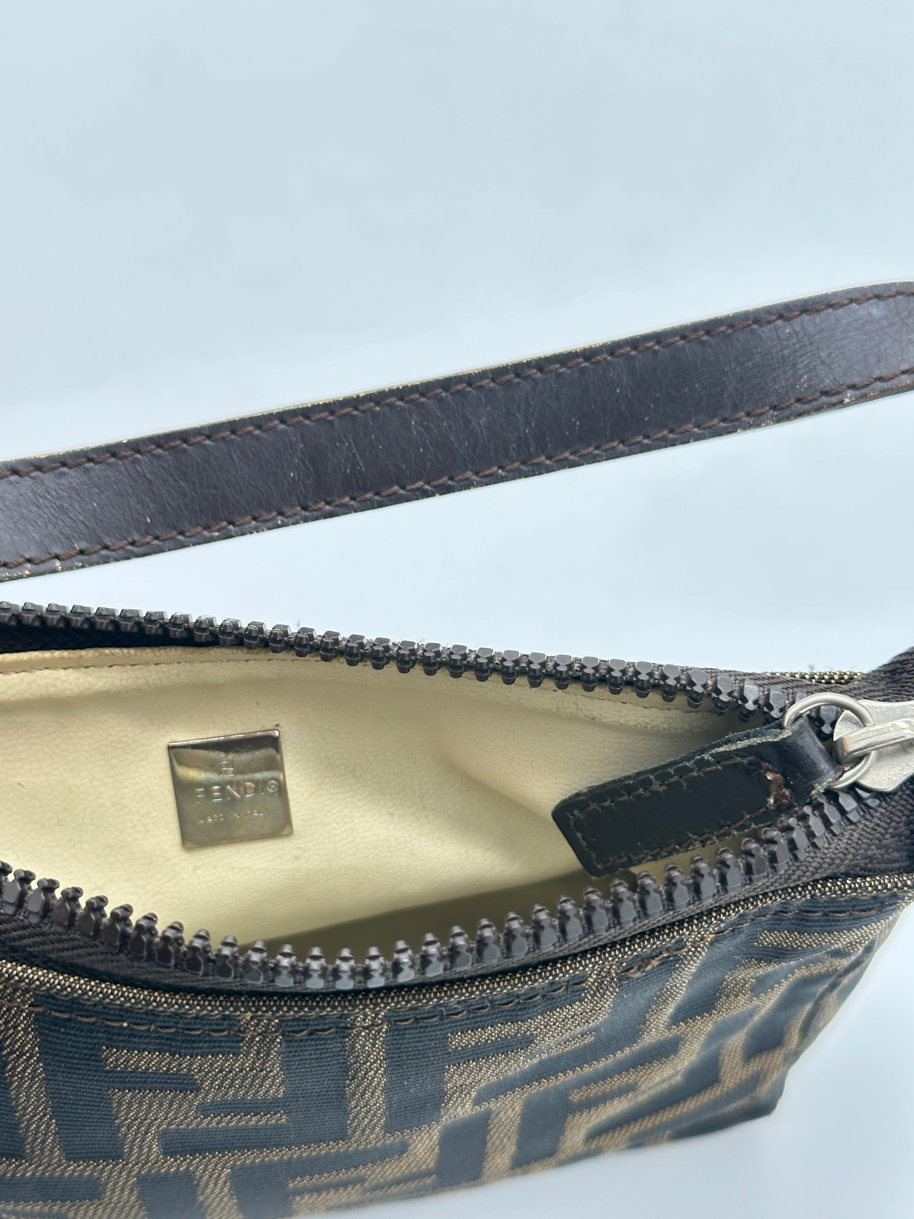 Fendi Zucca Canvas Pochette