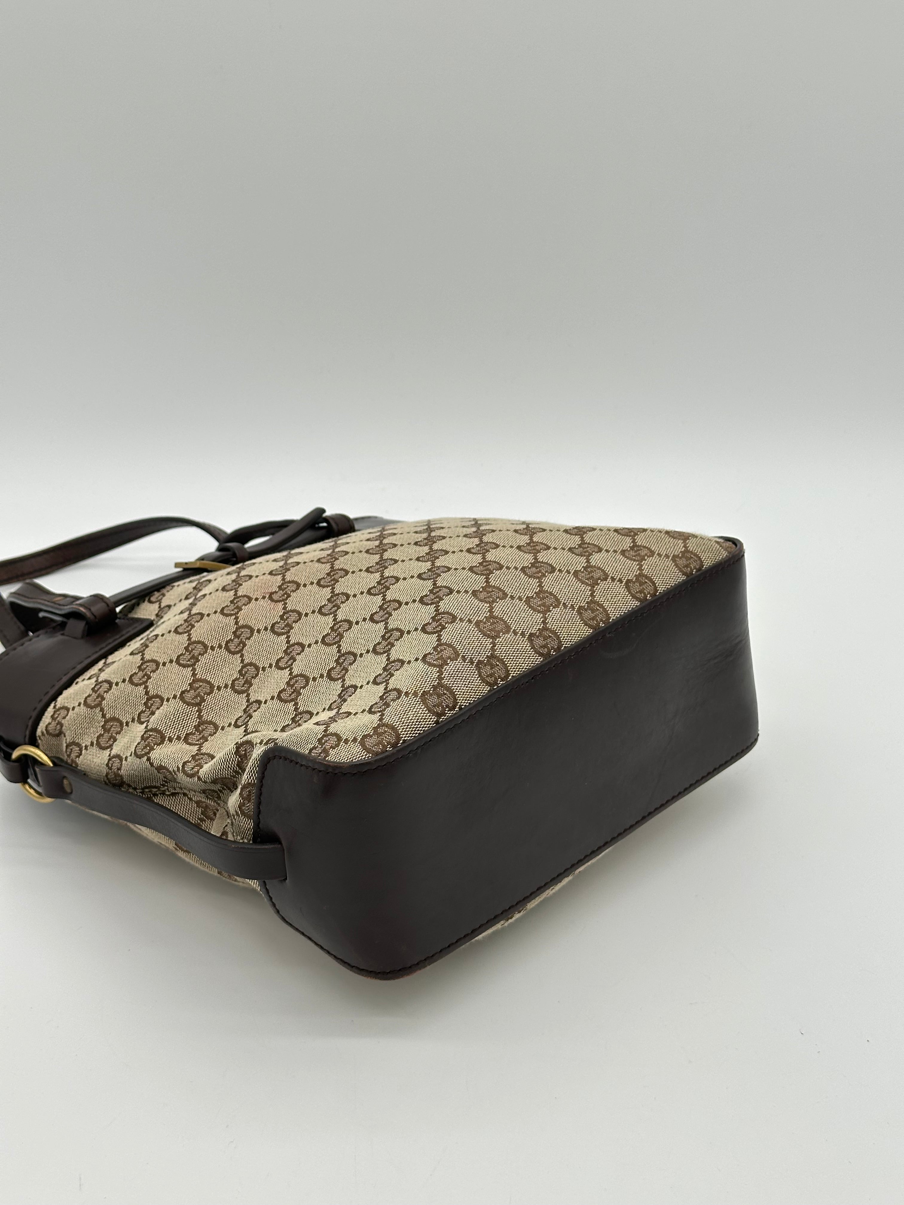 Gucci Canvas Belted Tote Bag