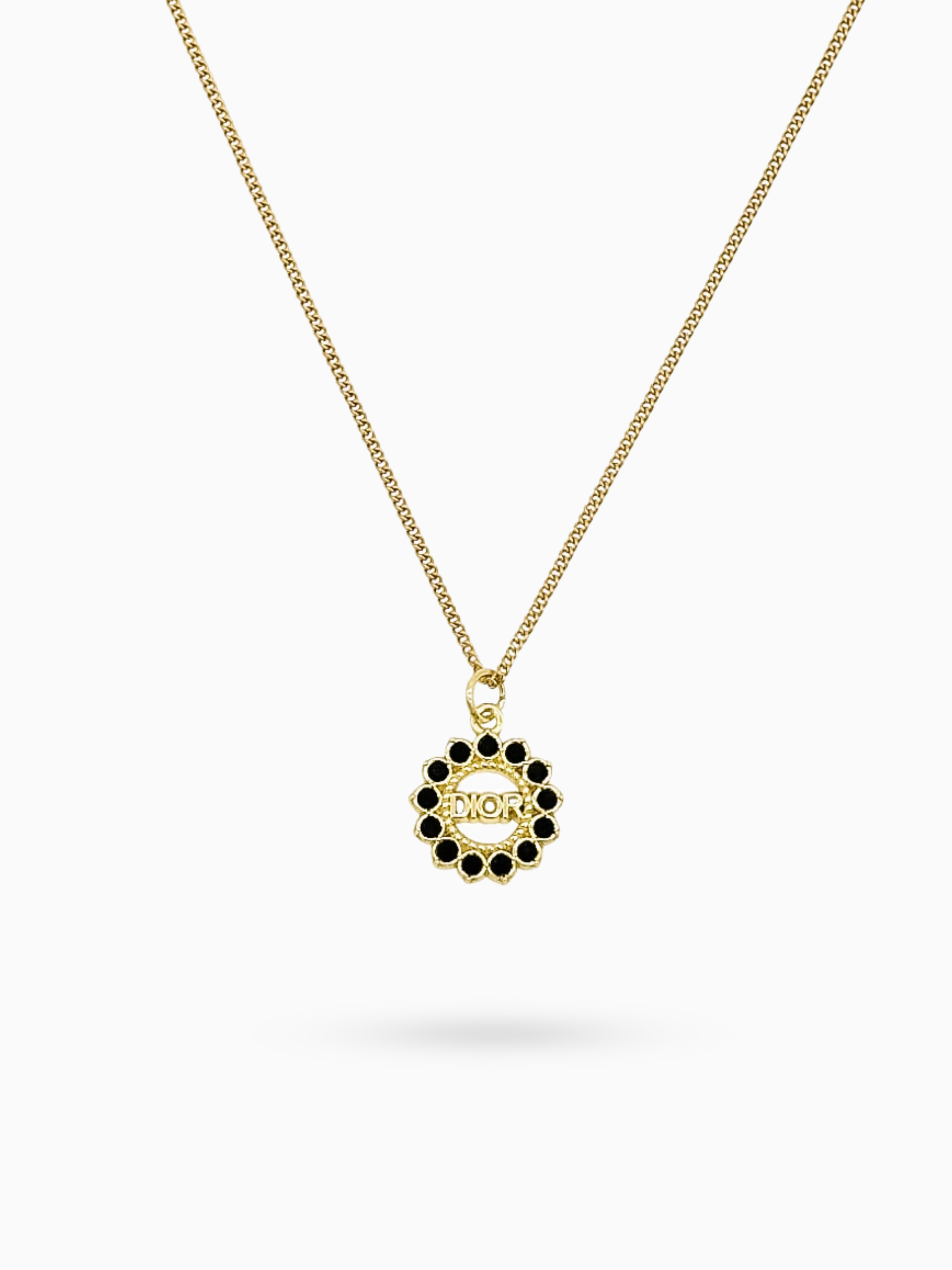 Dior Black Mandela Necklace