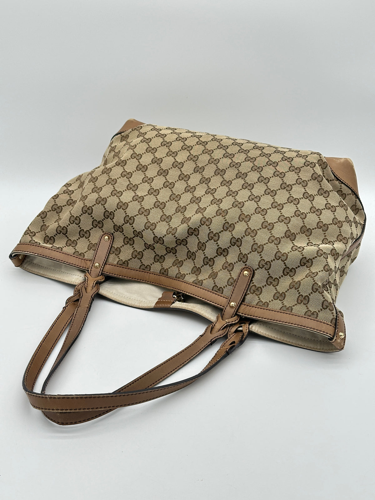Gucci Craft Canvas Tote Bag