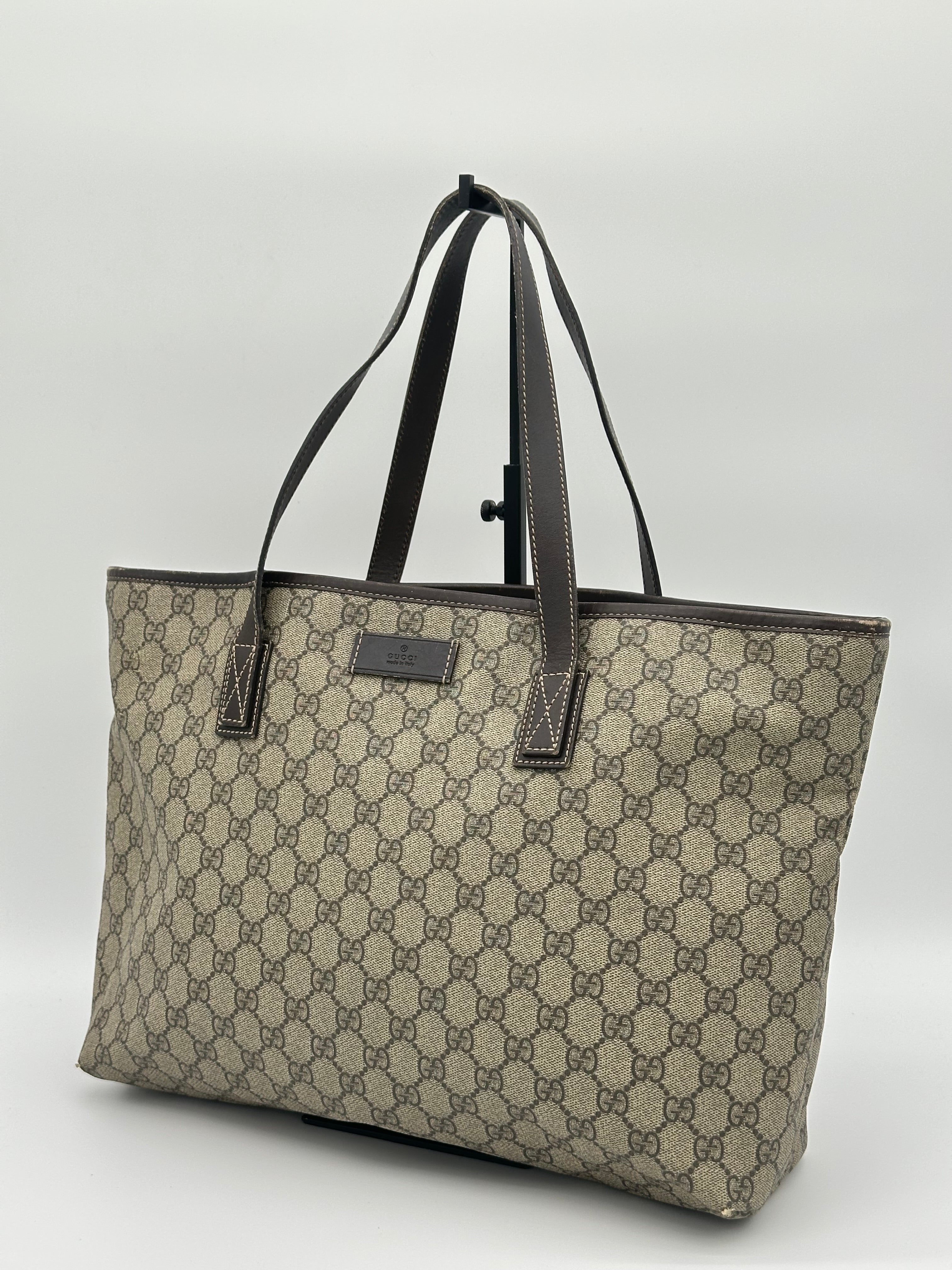 バッグ Gucci Vintage GG Supreme Tote Bag Pre-loved Gucci GG Supreme Tote Bag | Pepper Luxury Vintage