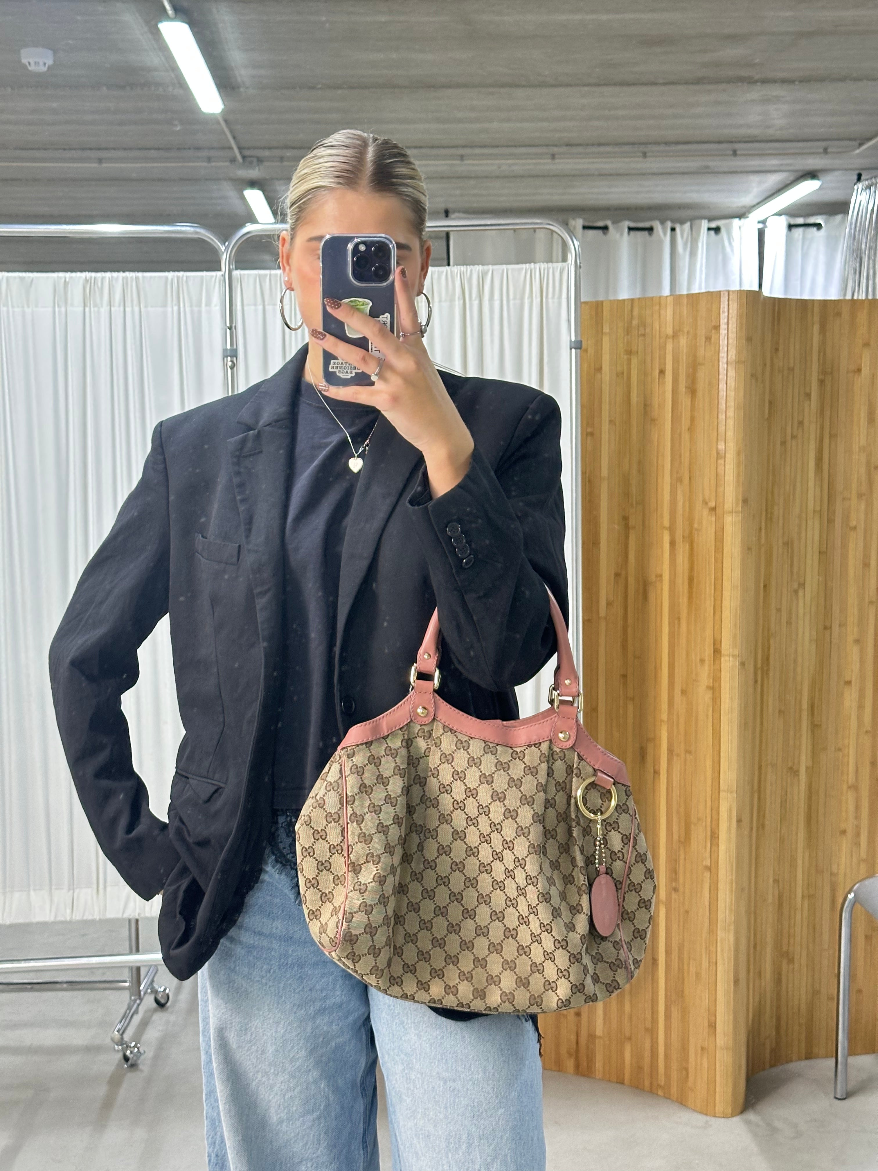 未使用級✨ GUCCI Sukey スーキー GGキャンバス 2way バッグ Pre-loved Gucci Sukey | Pepper Luxury Vintage