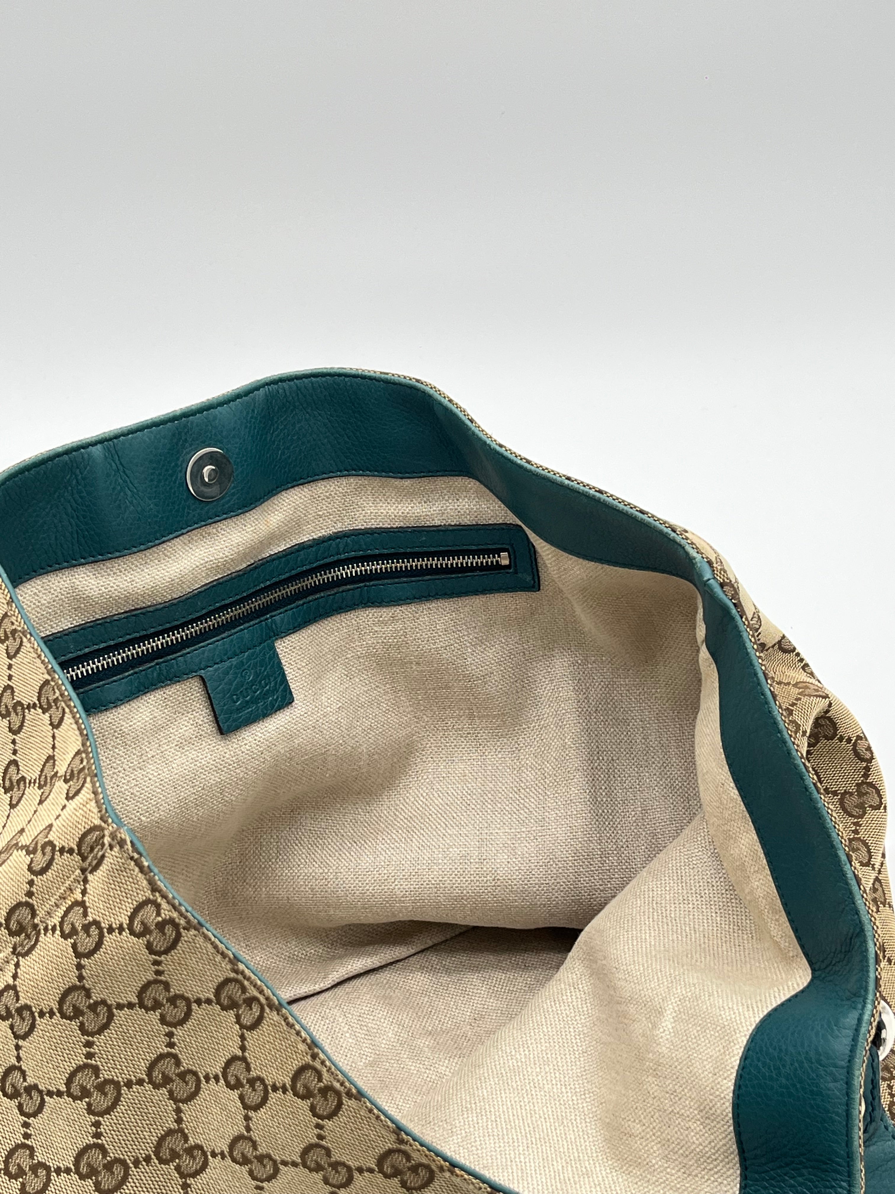 バッグ GUCCI totebag gg canvas horse bit y2k Pre-loved Gucci Horsebit Tote Bag | Pepper Luxury Vintage