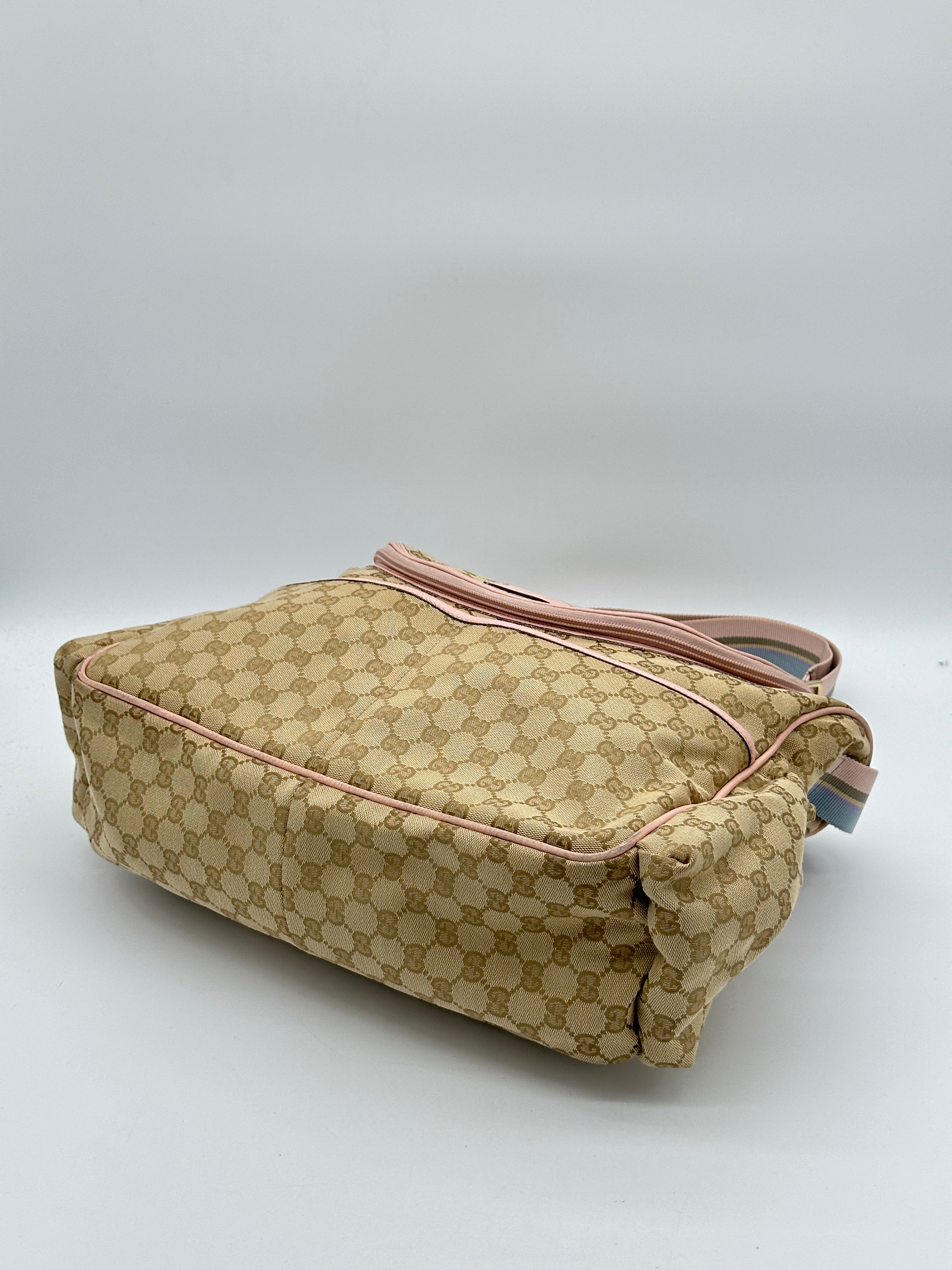 Gucci Canvas Diaper Bag