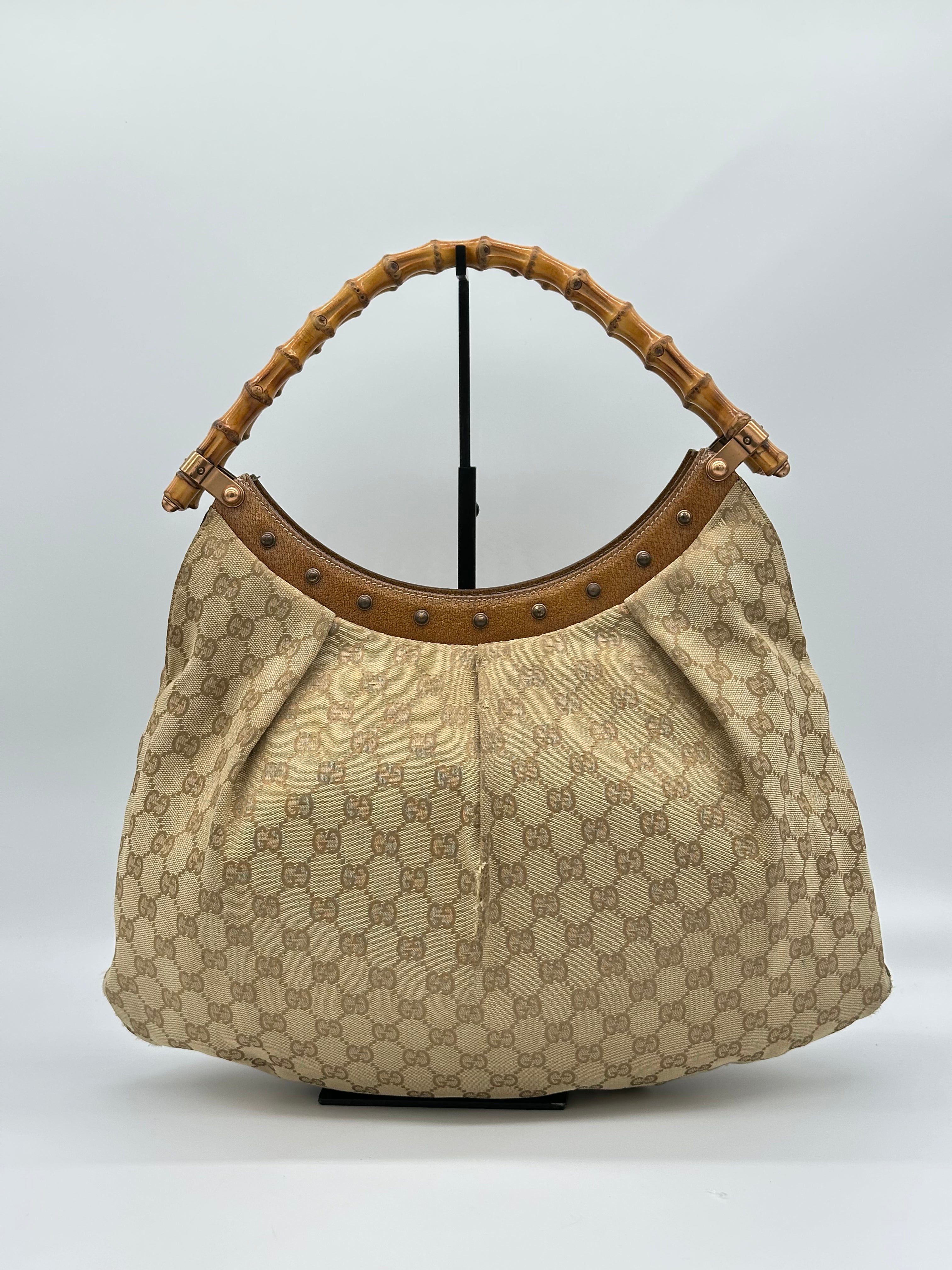 Gucci Bamboo Studded Canvas