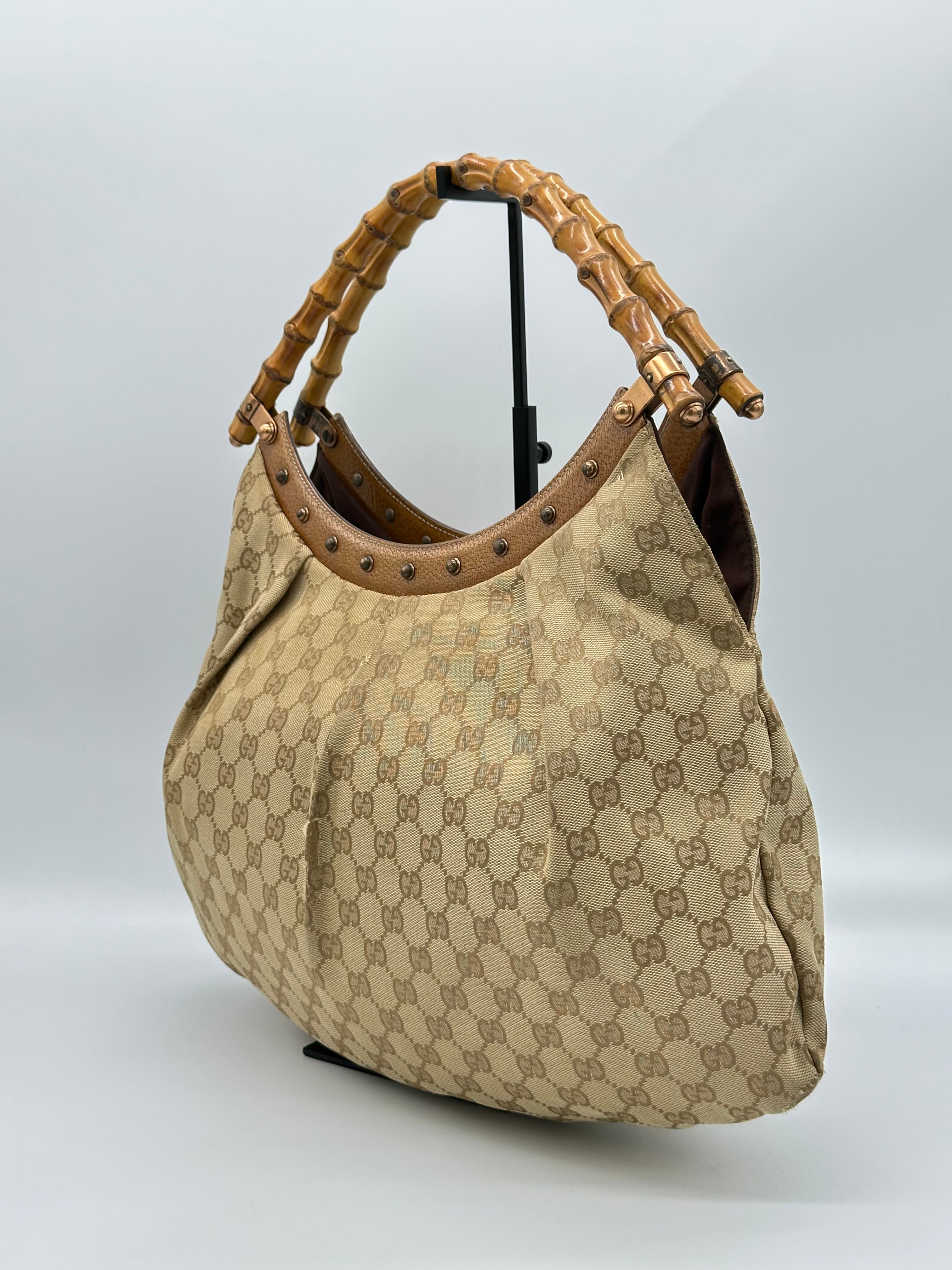 Gucci Bamboo Studded Canvas