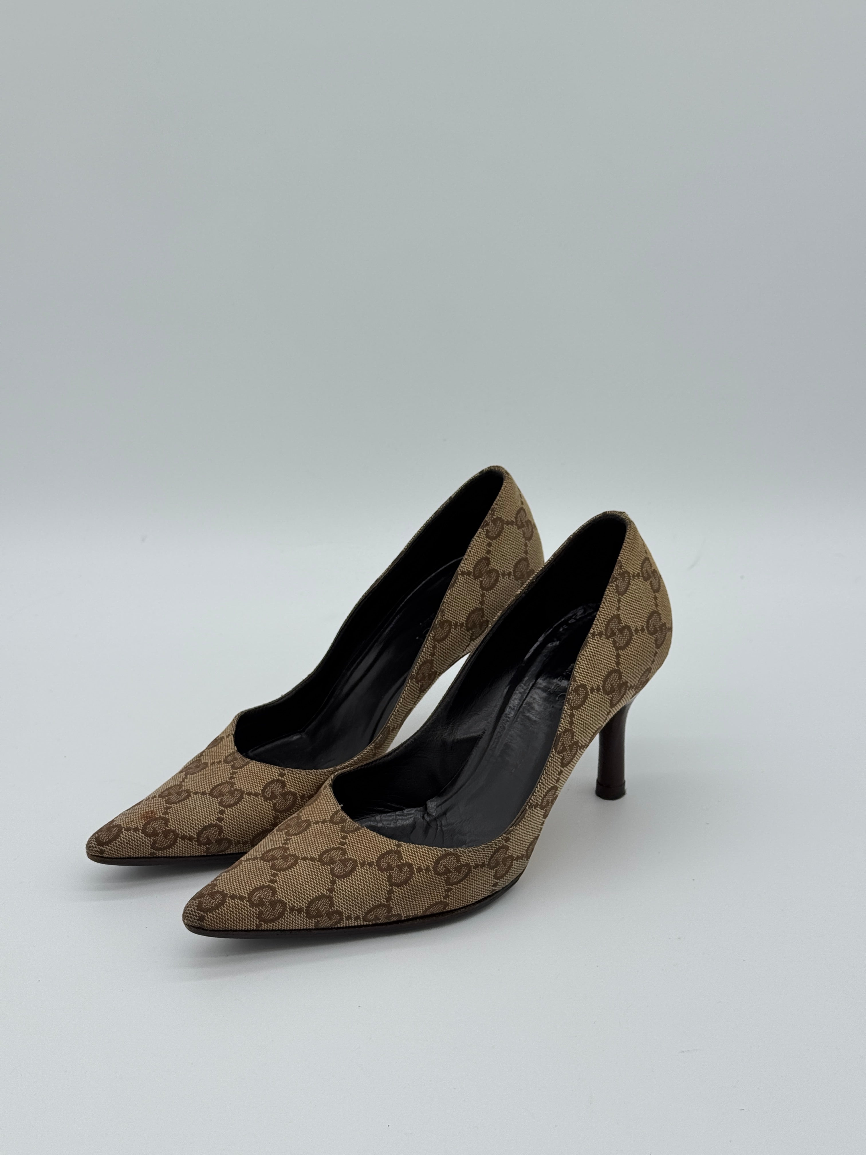 Gucci Canvas Pumps