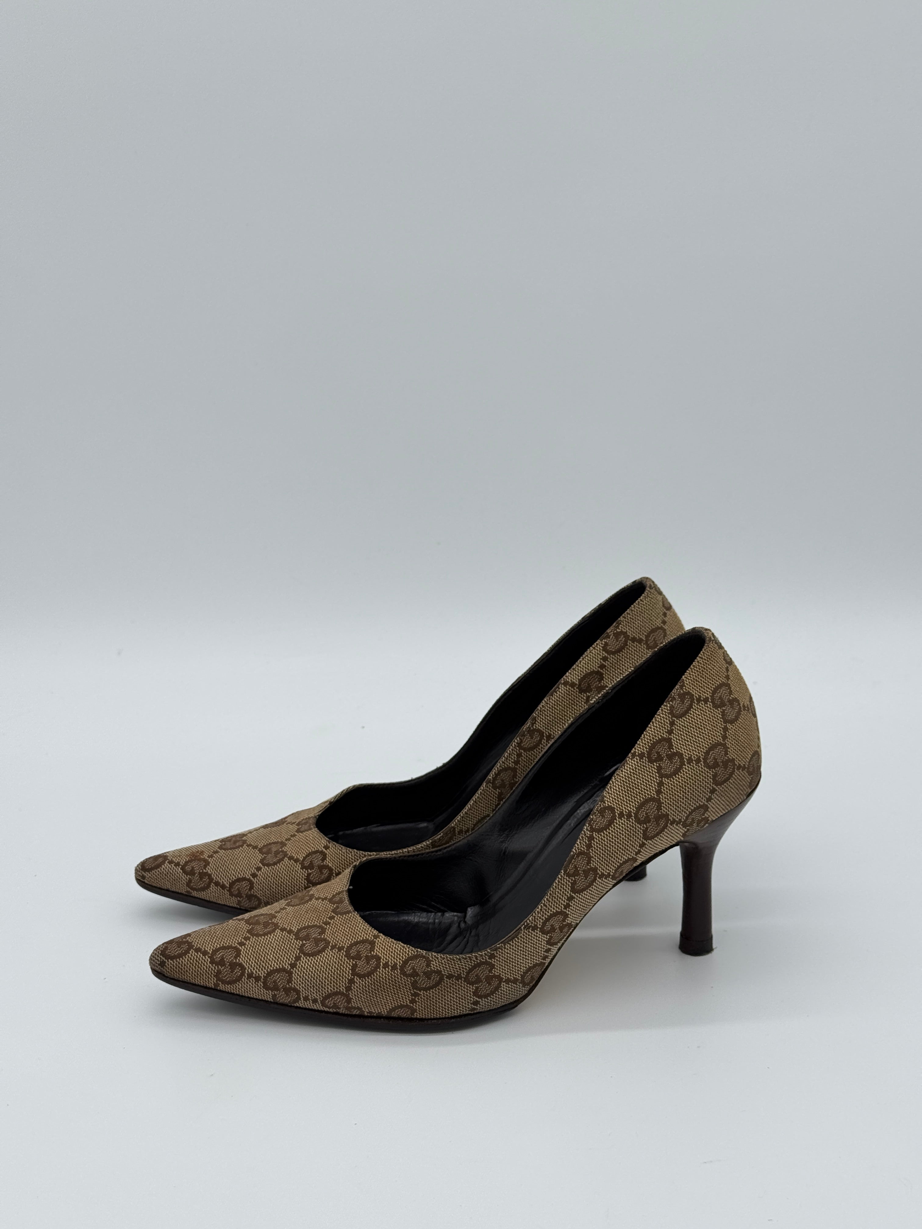 Gucci Canvas Pumps