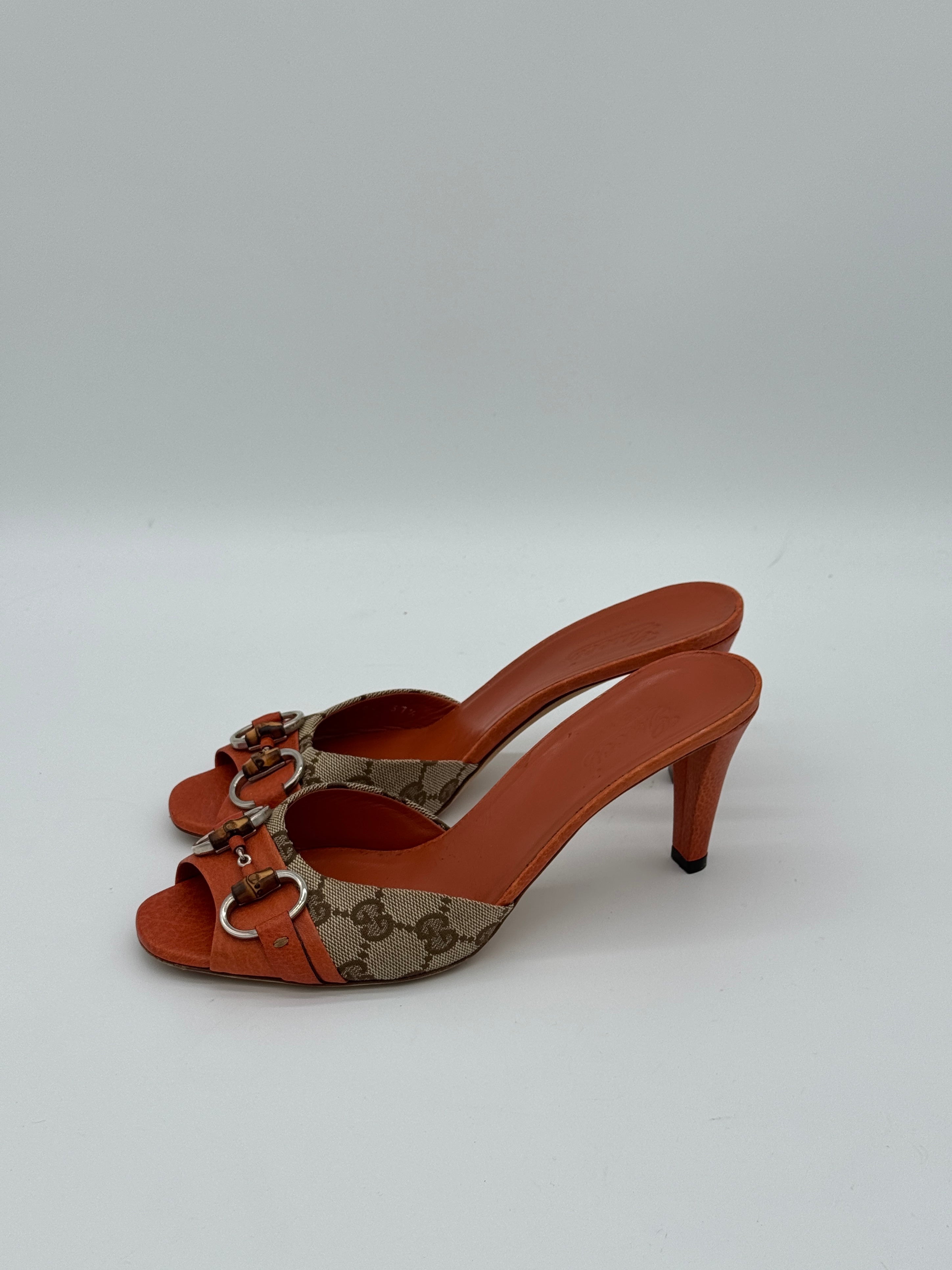 Gucci Horsebit Bamboo Sandals