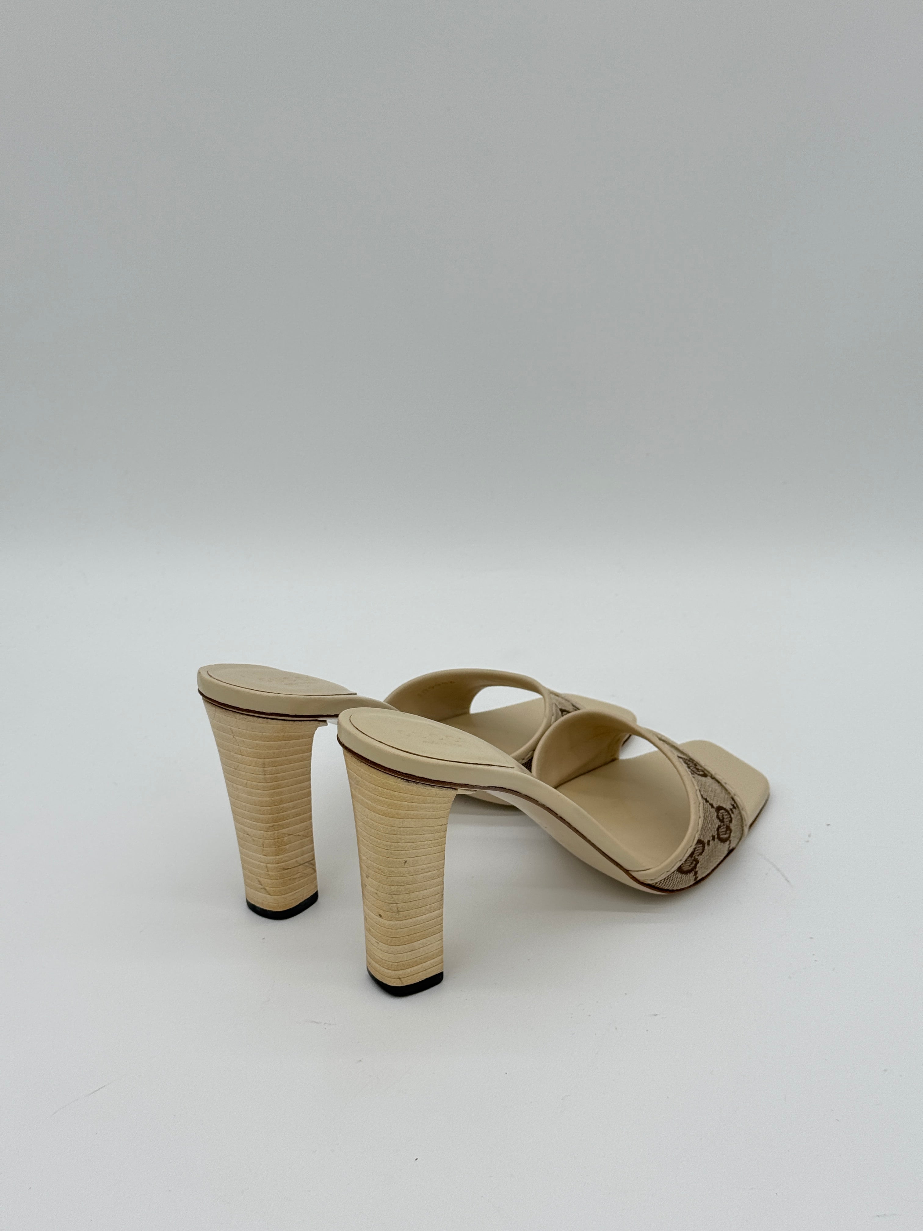 Gucci Canvas Mules