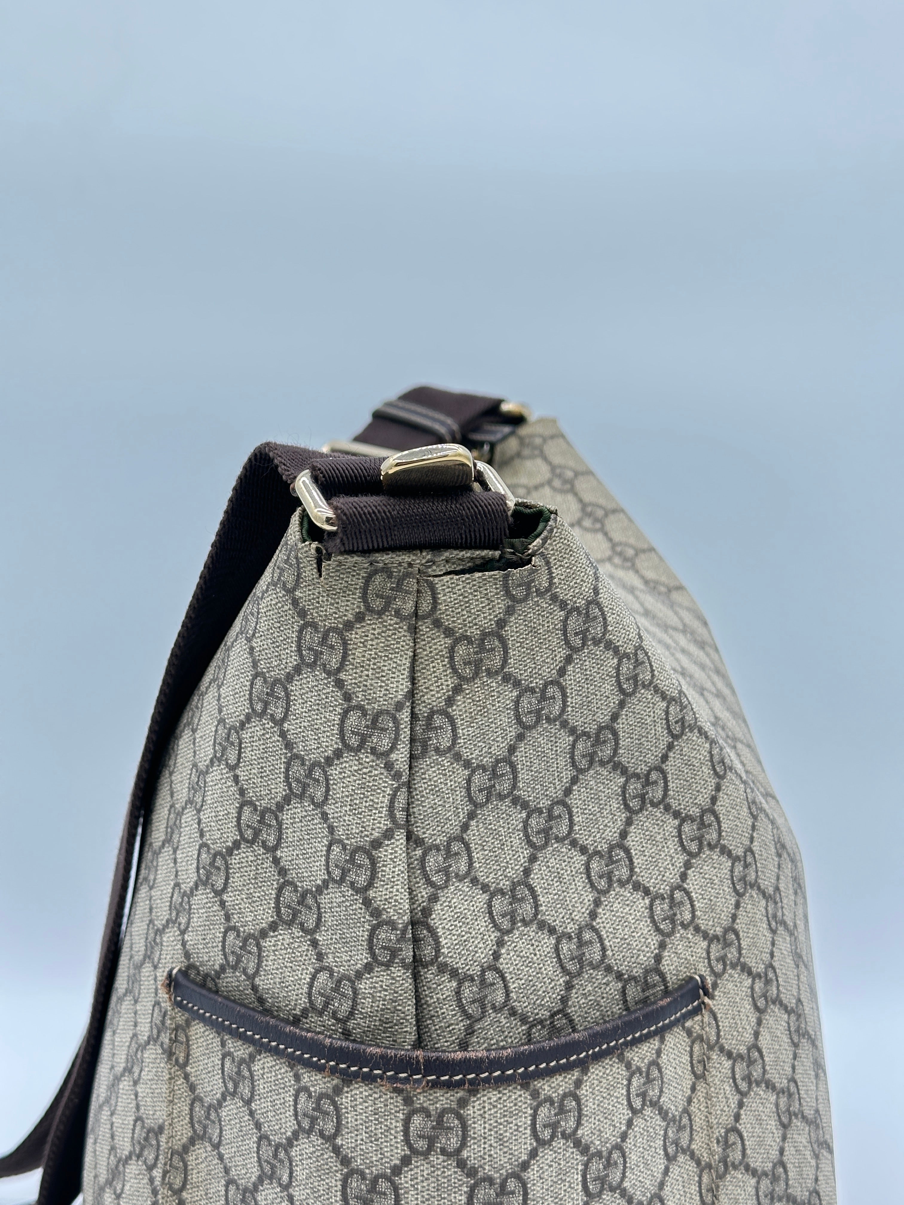 Gucci Canvas Diaper Bag