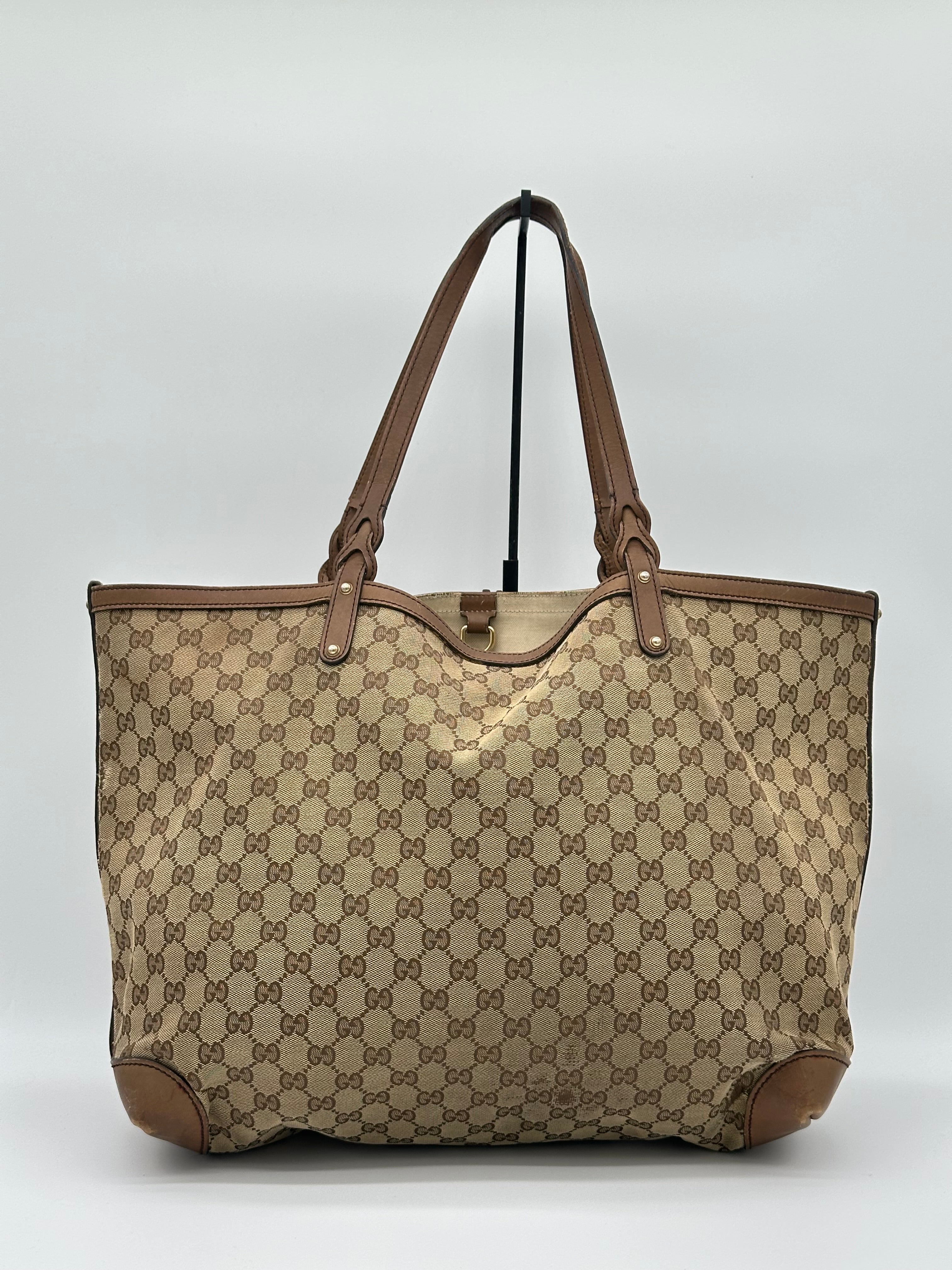Gucci Craft Canvas Tote Bag