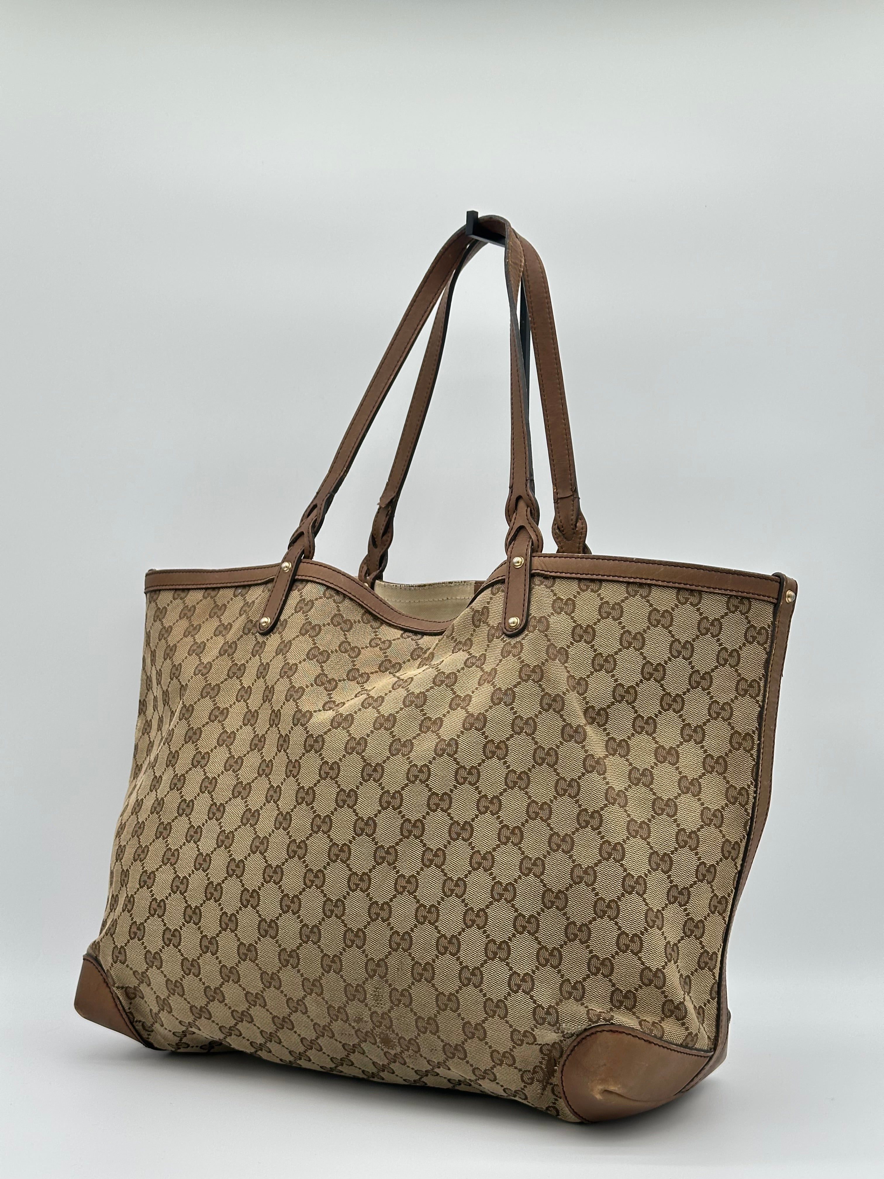Gucci Craft Canvas Tote Bag