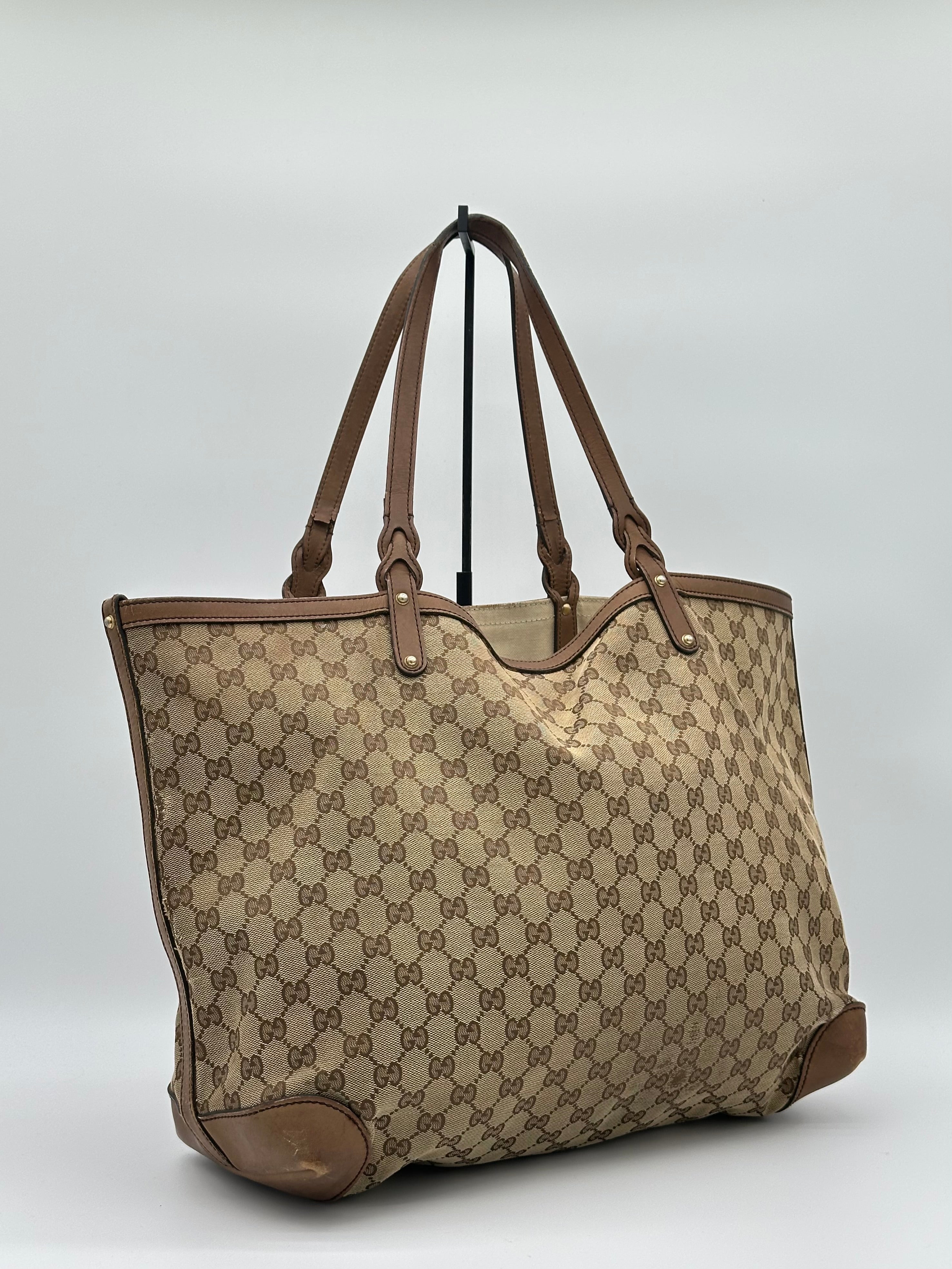 Gucci Craft Canvas Tote Bag