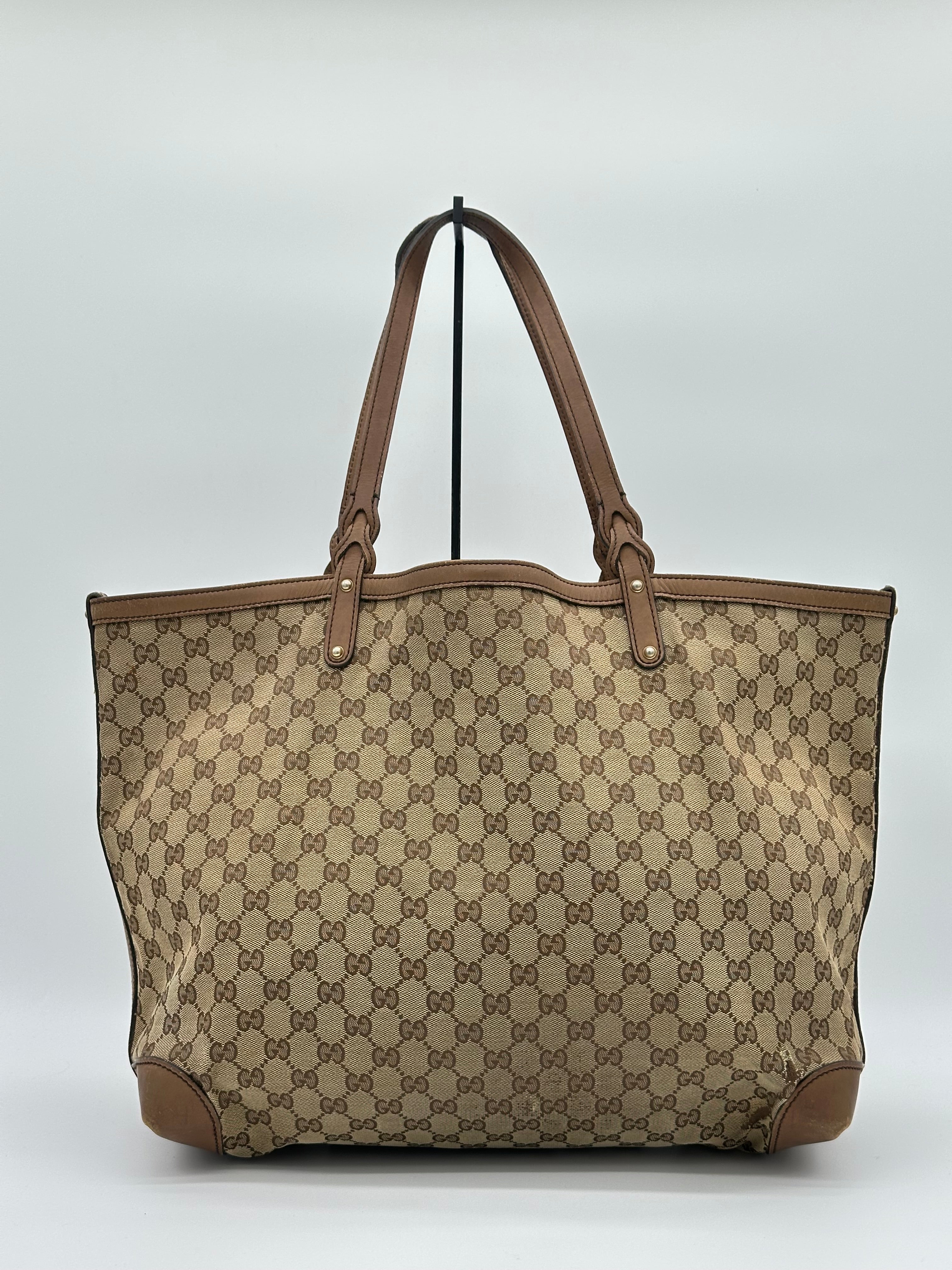 Gucci Craft Canvas Tote Bag