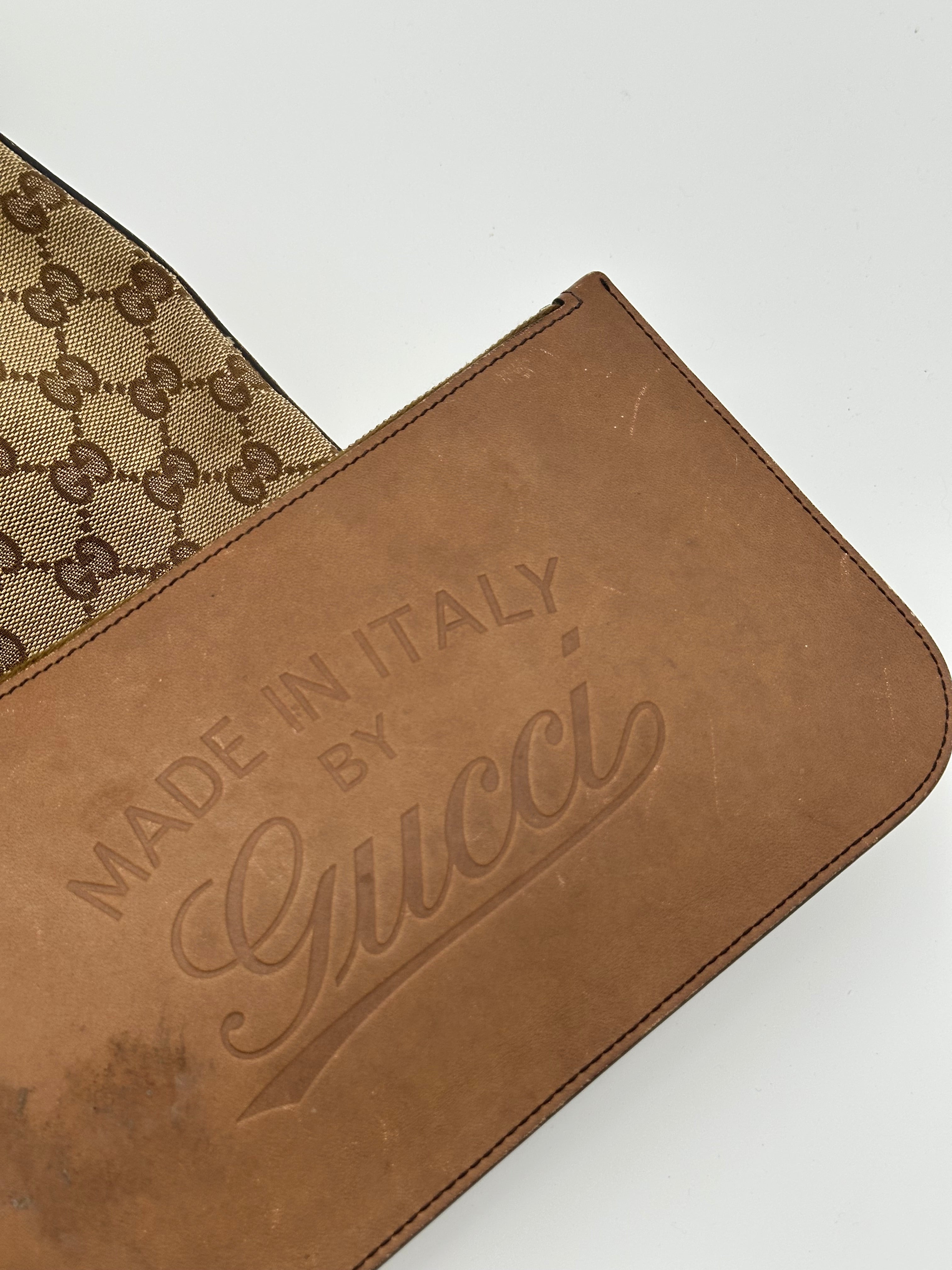 Gucci Craft Canvas Tote Bag