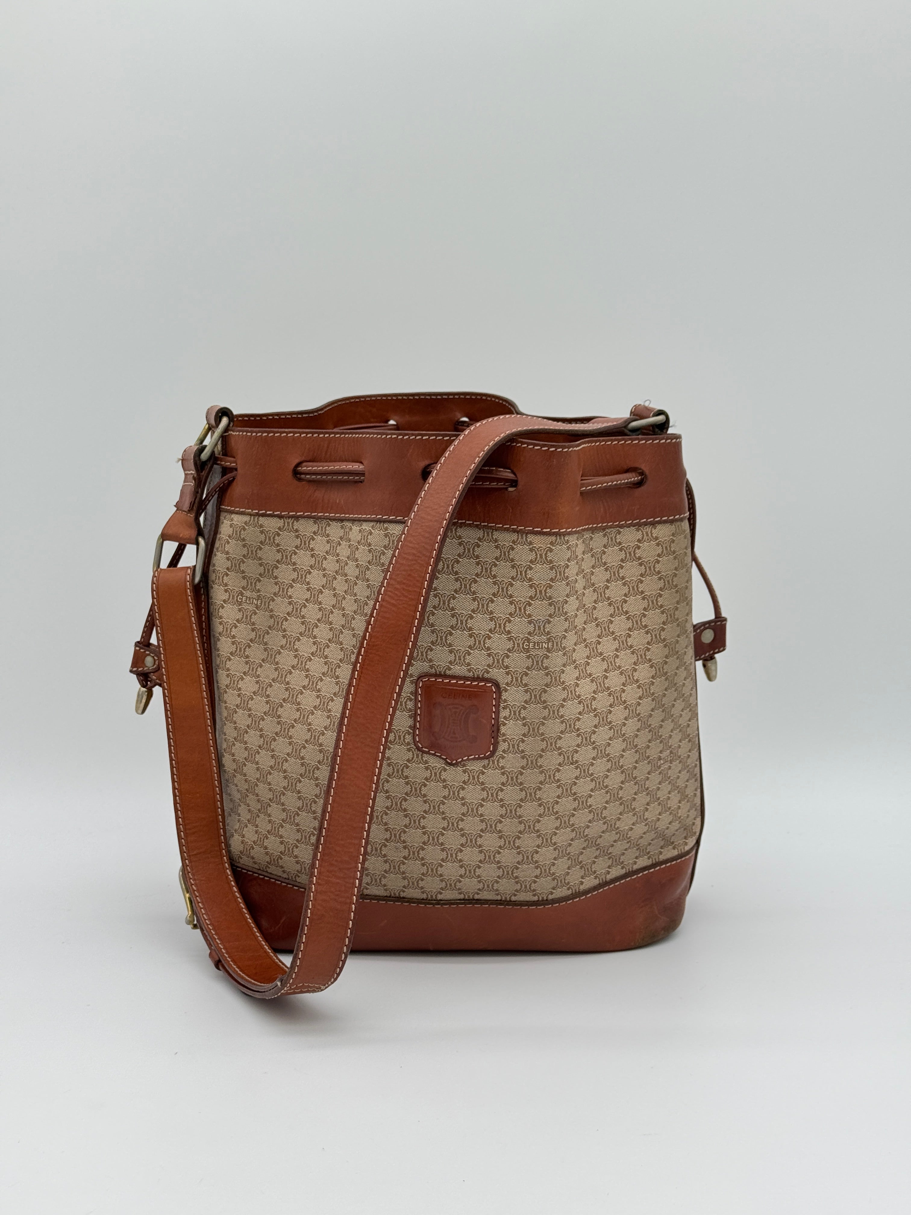 Céline Macadam Bucket Bag