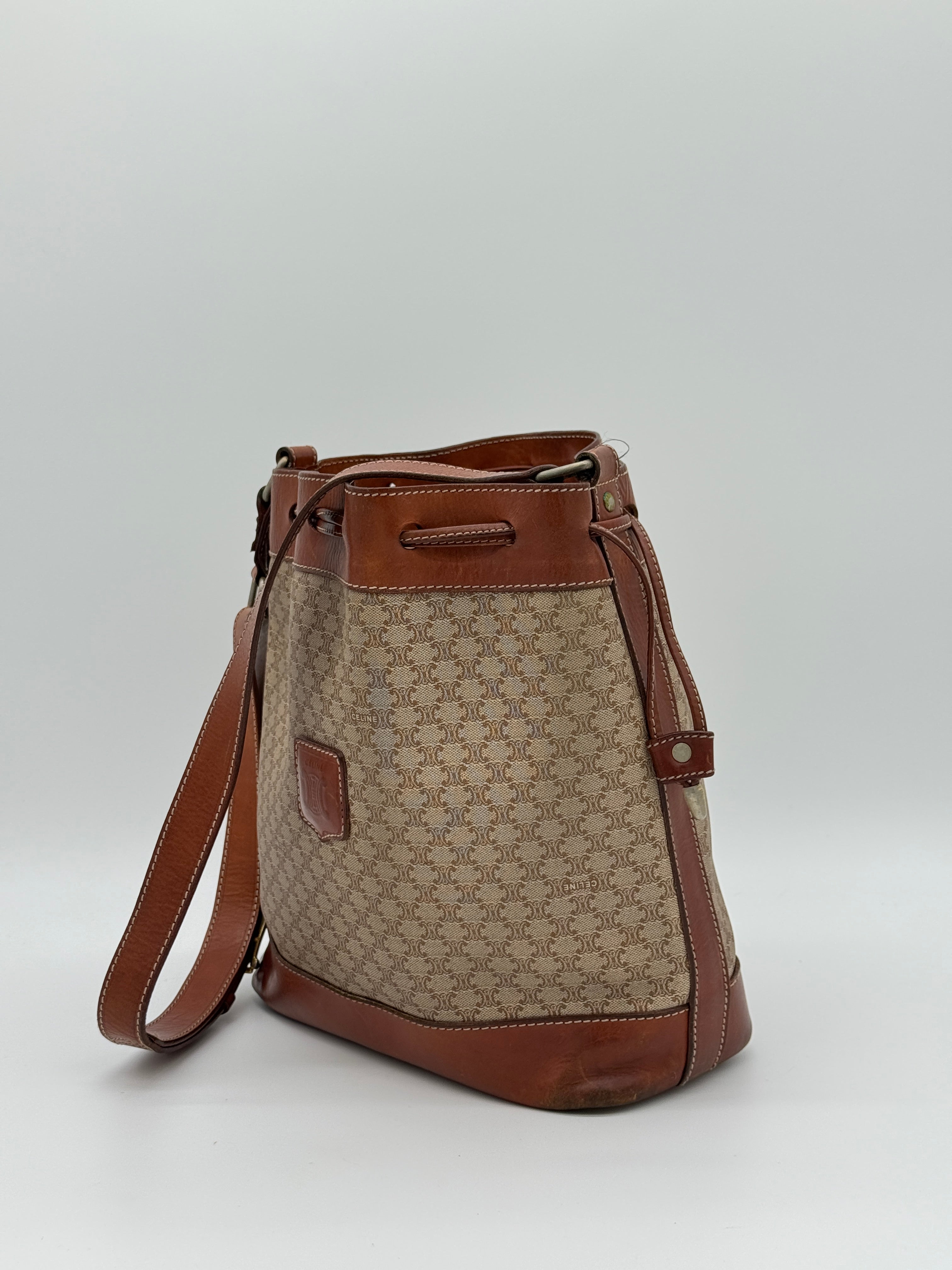 Céline Macadam Bucket Bag