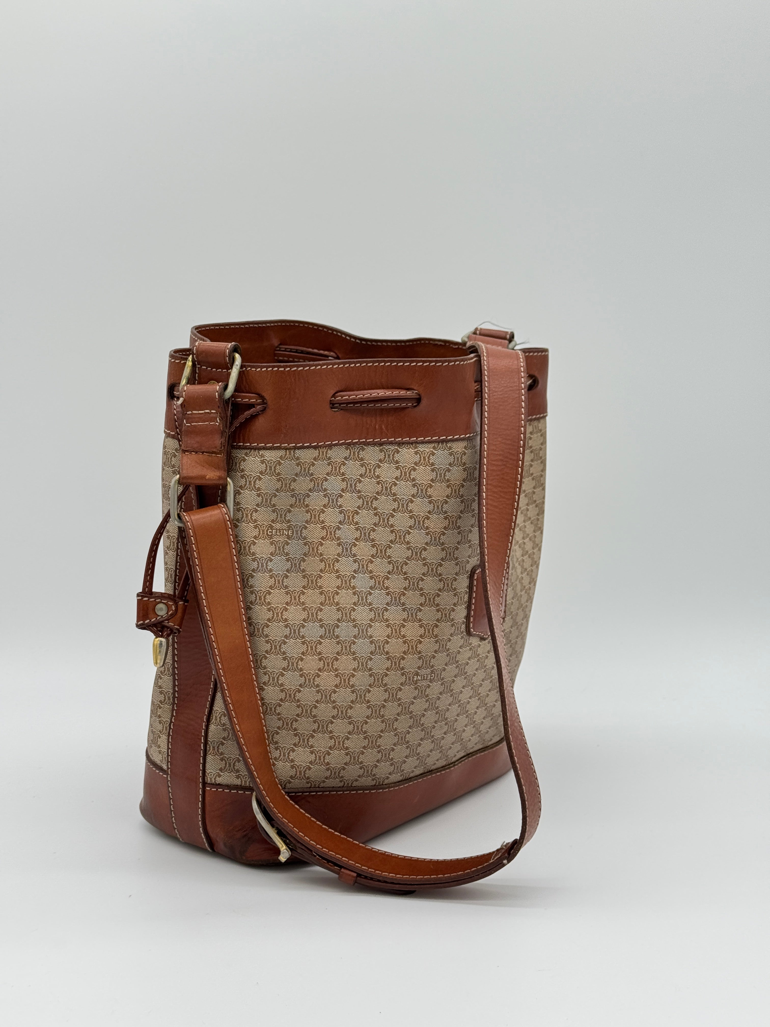 Céline Macadam Bucket Bag